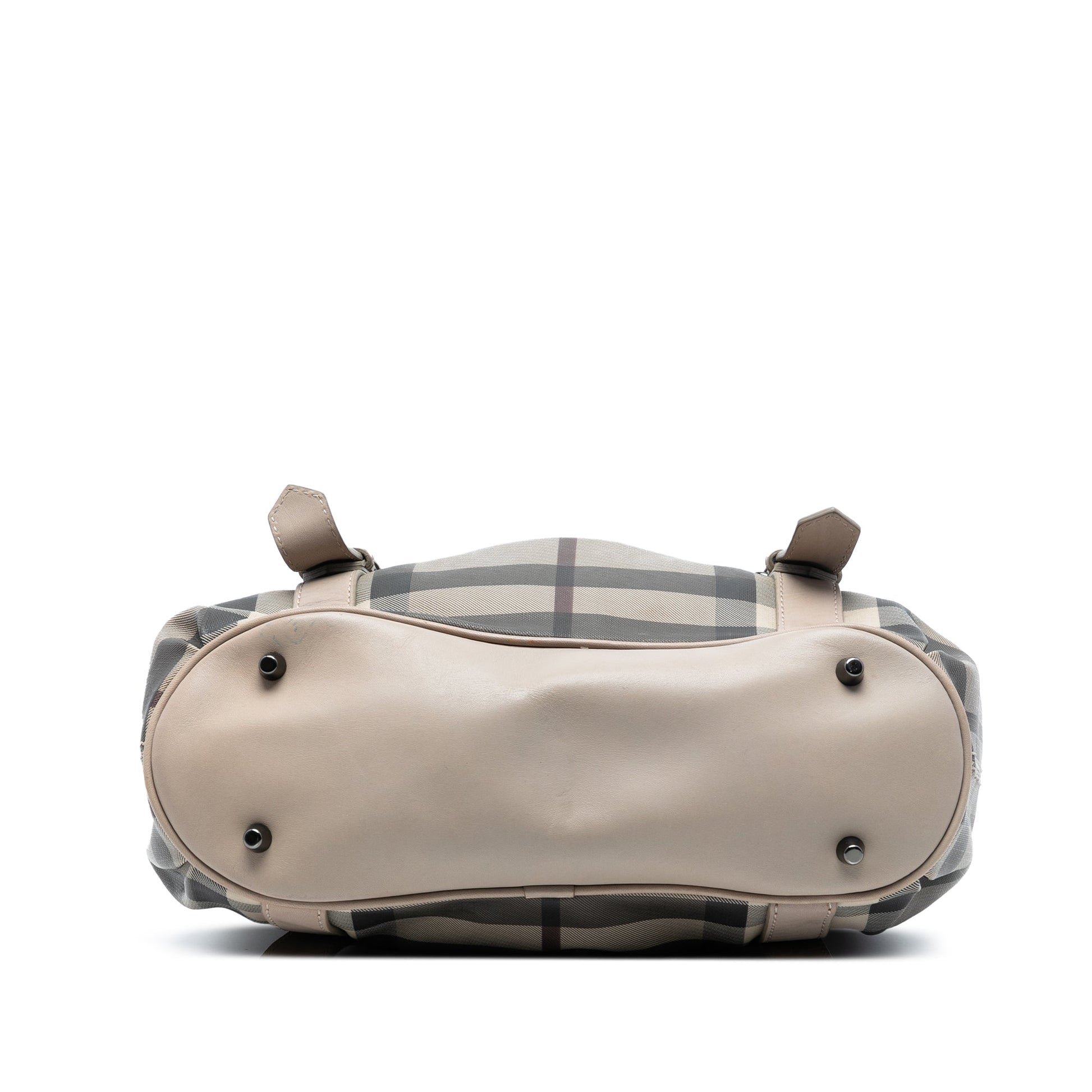 Burberry Small Smoke Check Coated Canvas Northfield Satchel