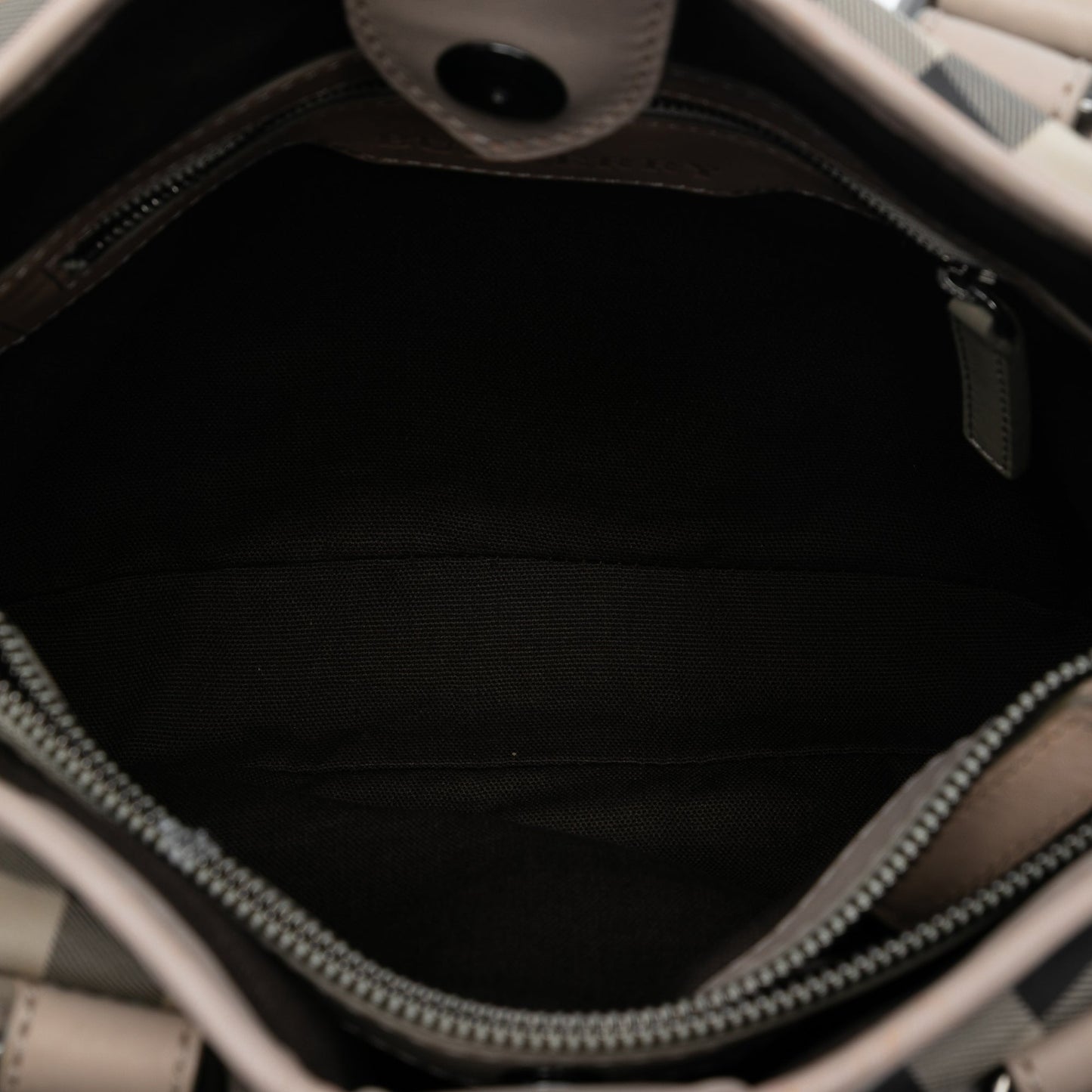 Burberry Small Smoke Check Coated Canvas Northfield Satchel