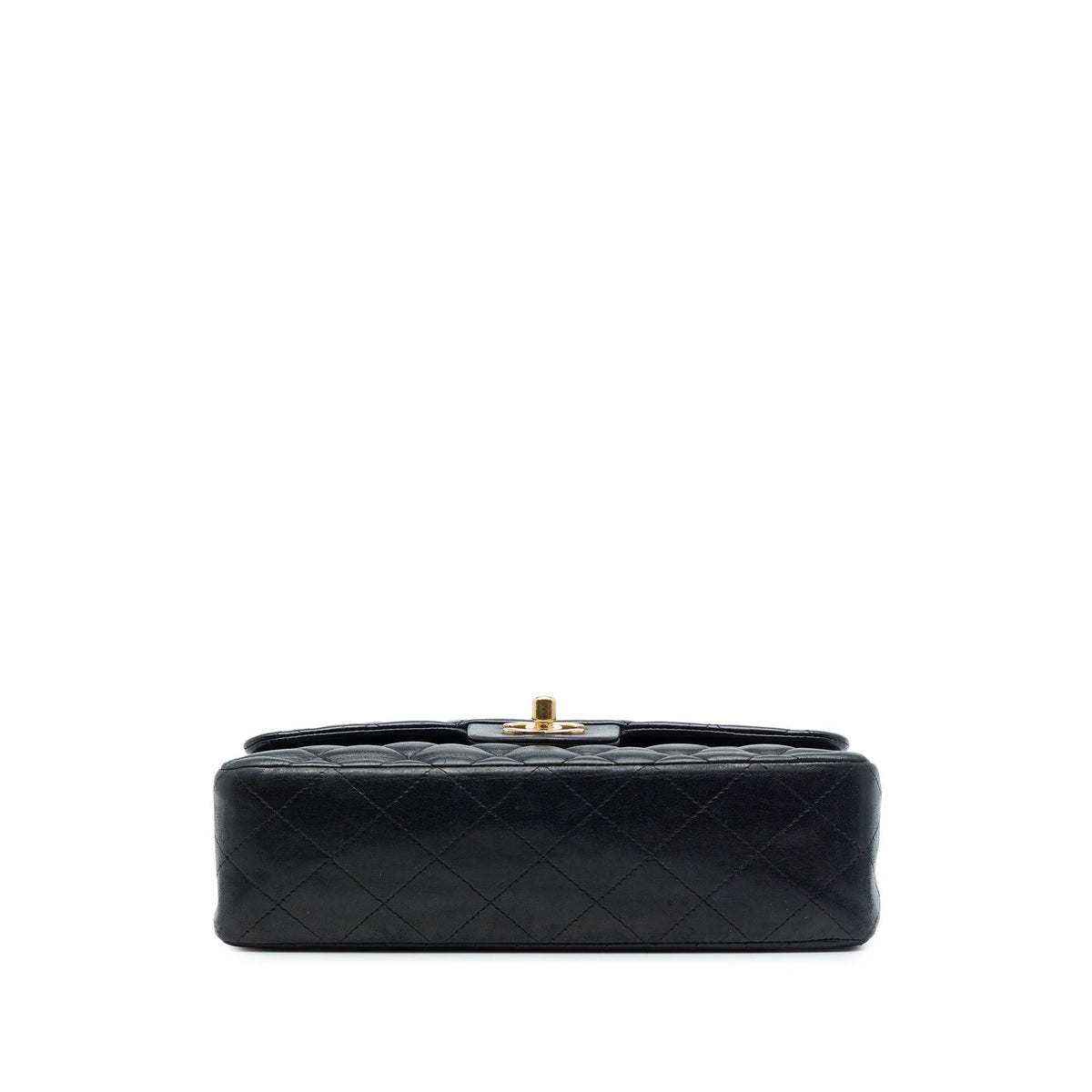 Chanel Medium Classic Lambskin Double Flap — Black