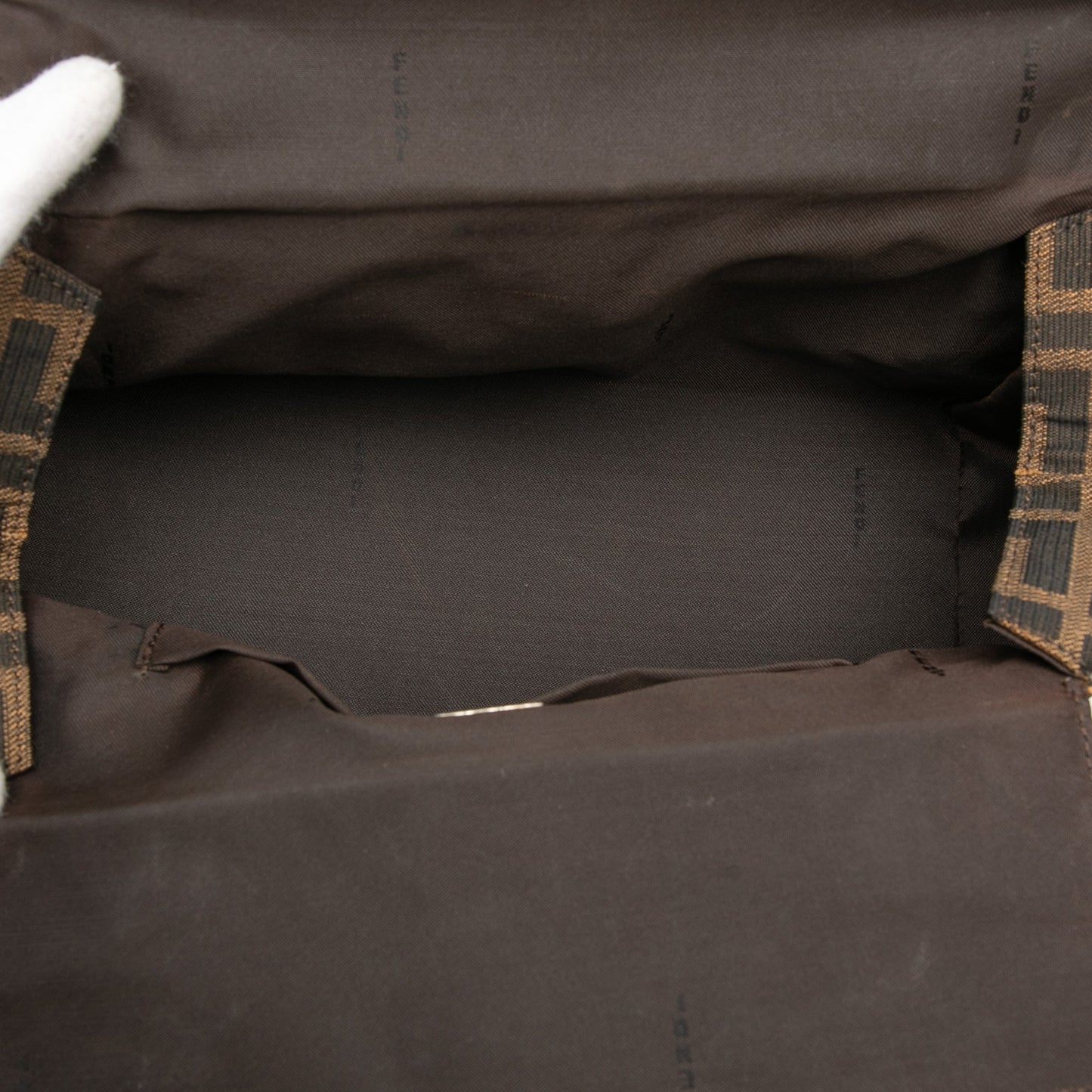 Fendi Zucca Canvas Bento Box Shoulder Bag