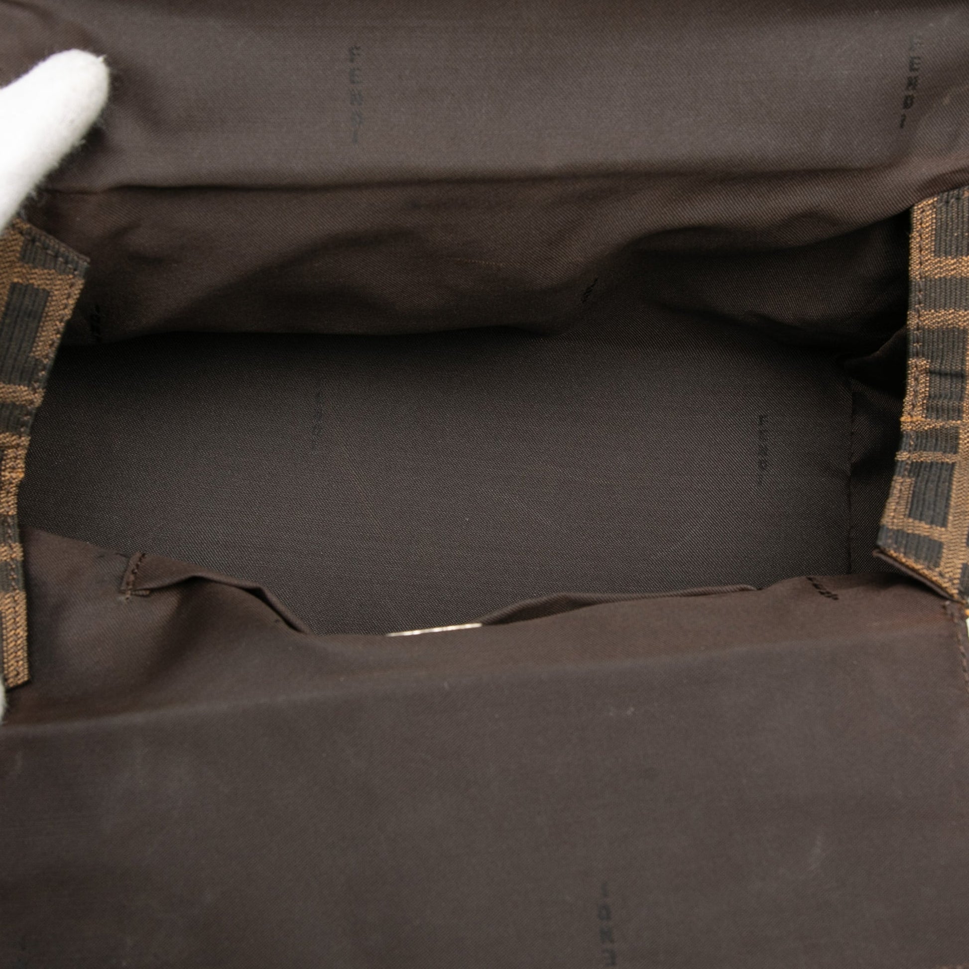 Fendi Zucca Canvas Bento Box Shoulder Bag