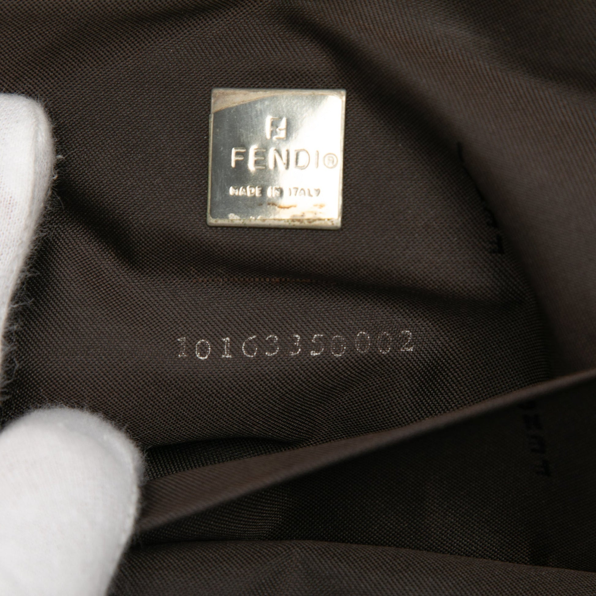 Fendi Zucca Canvas Bento Box Shoulder Bag