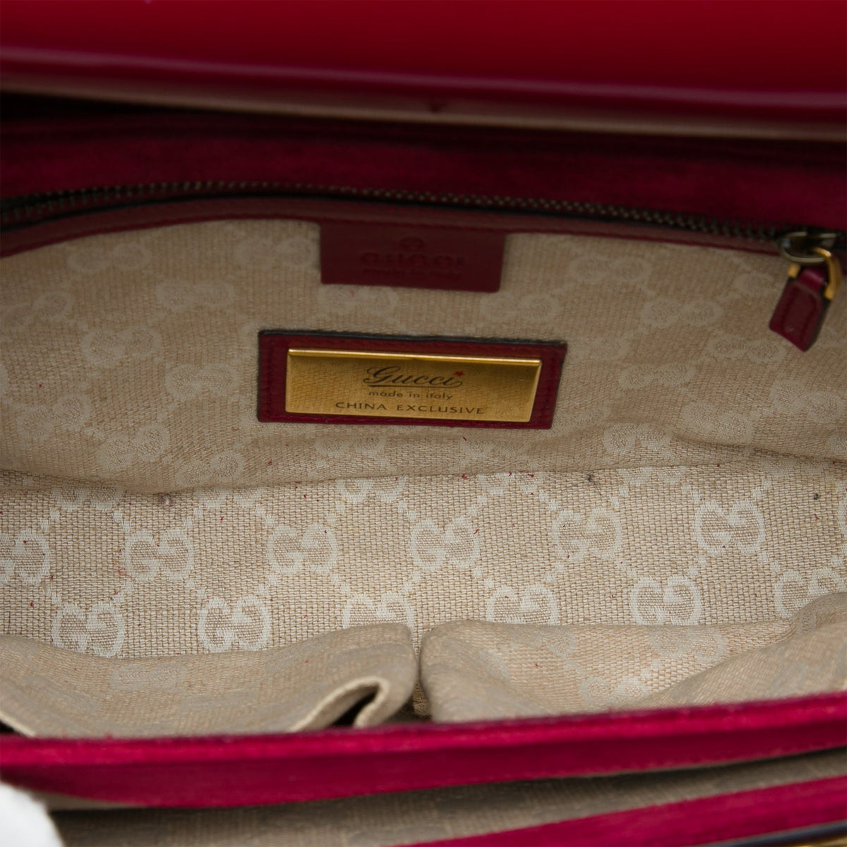 Gucci Patent Bright Bit Flap Crossbody