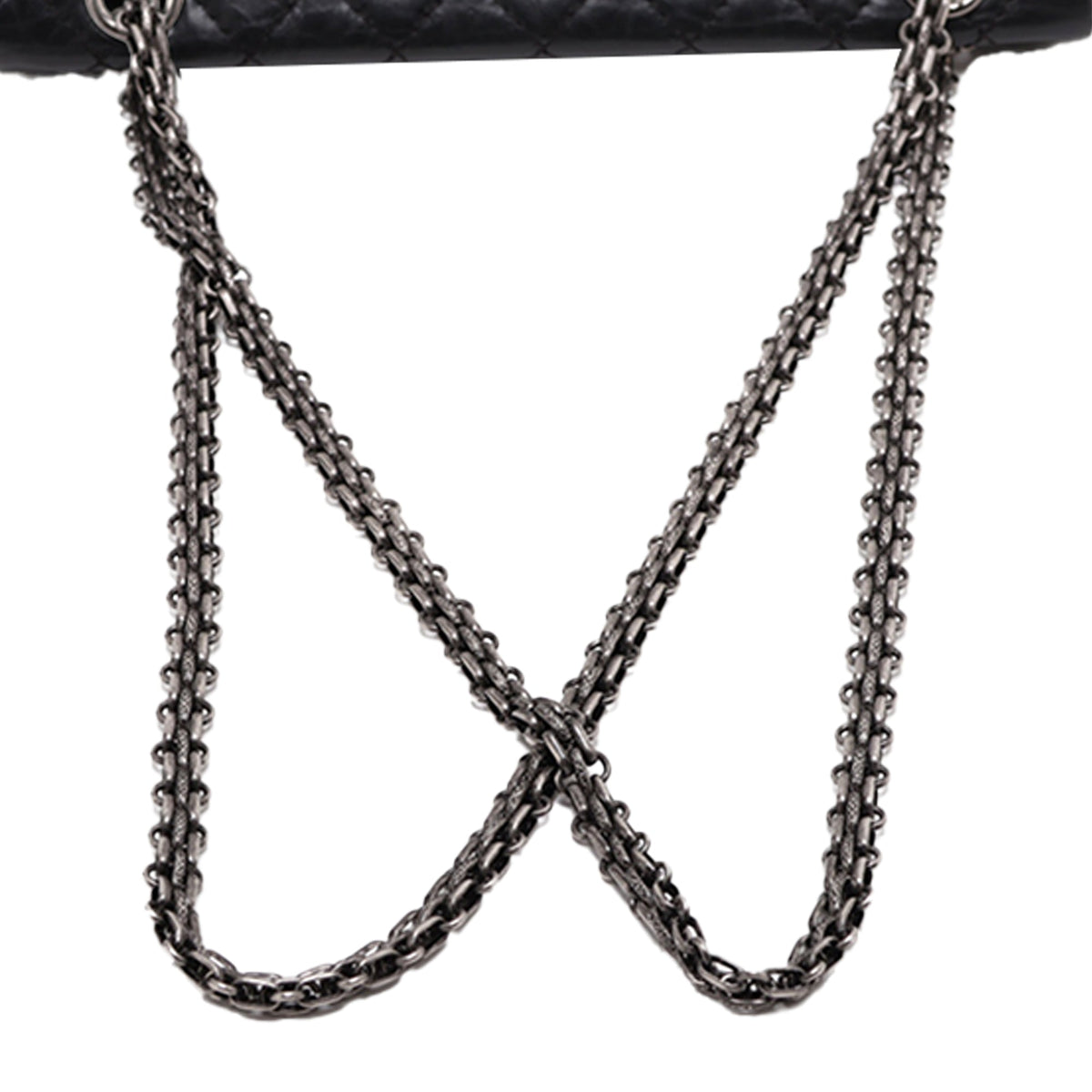 Chanel Quilted Aged Calfskin Reissue 2.55 Double Flap 228 — Black
