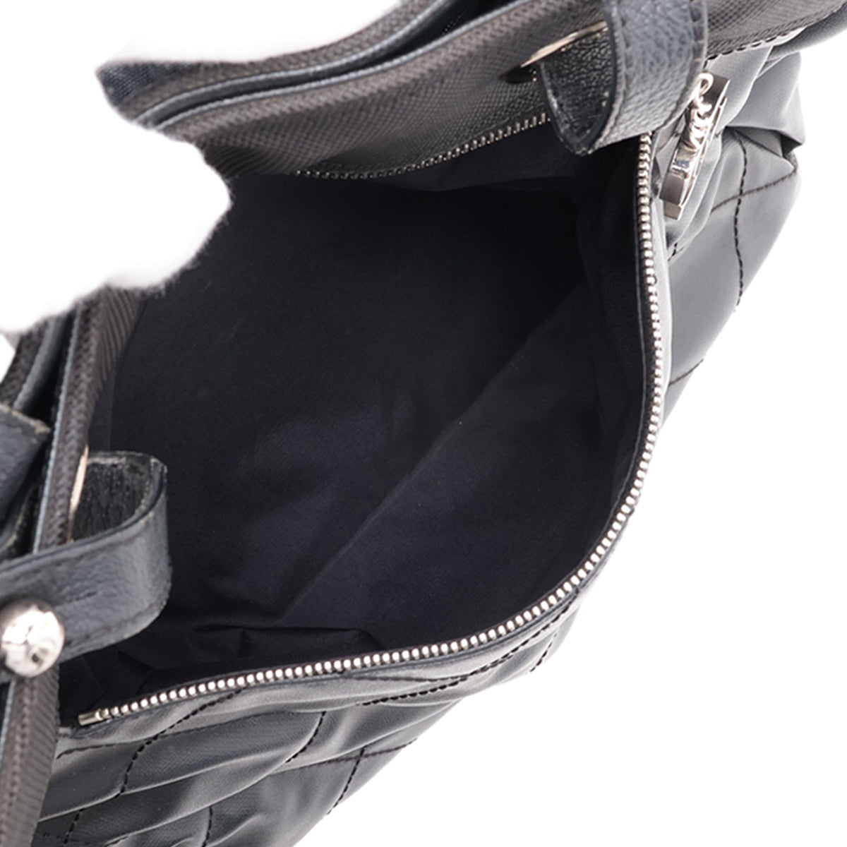 Chanel Large Quilted Coated Canvas Paris Biarritz Tote — Black