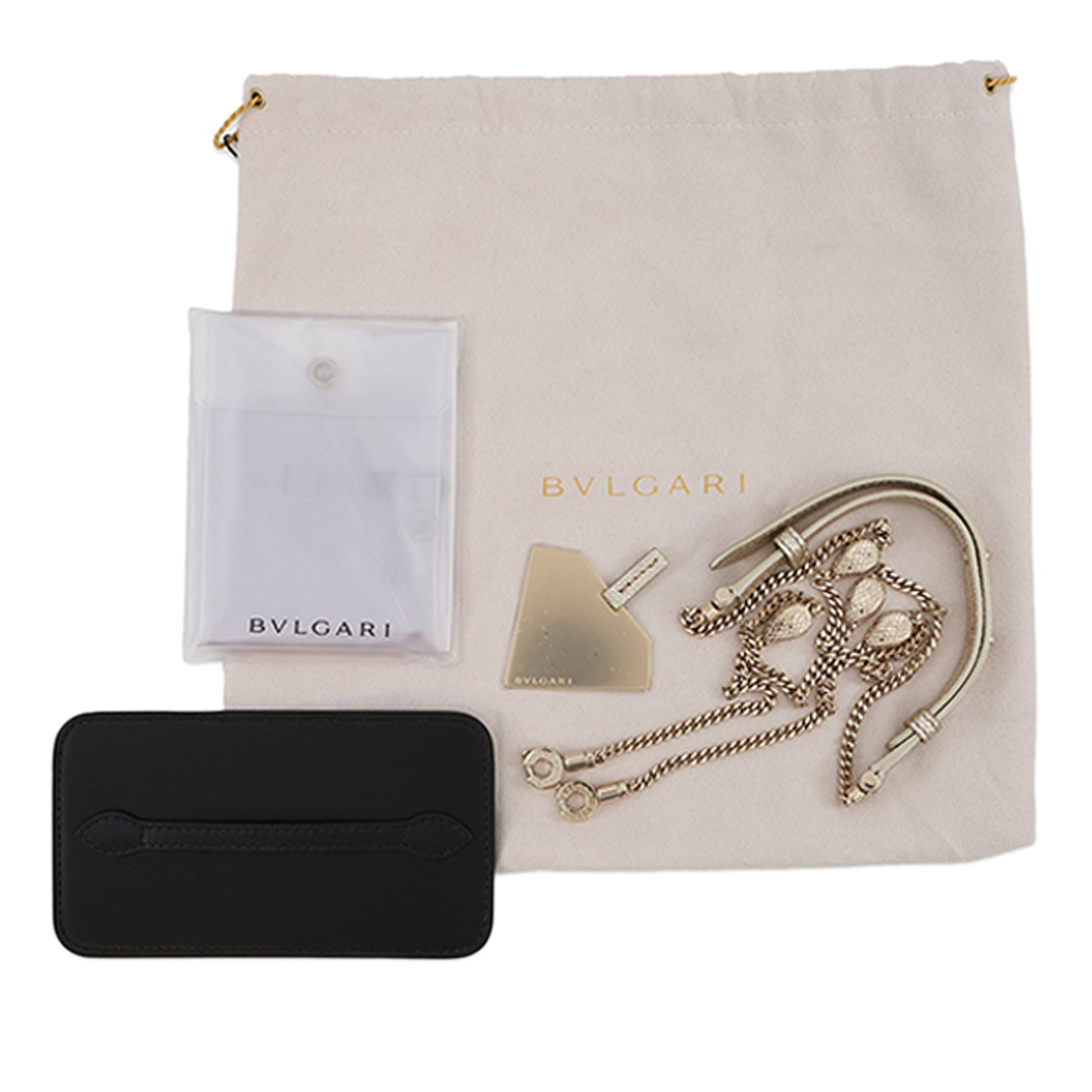Bvlgari Embossed Leather Serpenti Forever Vanity Bag