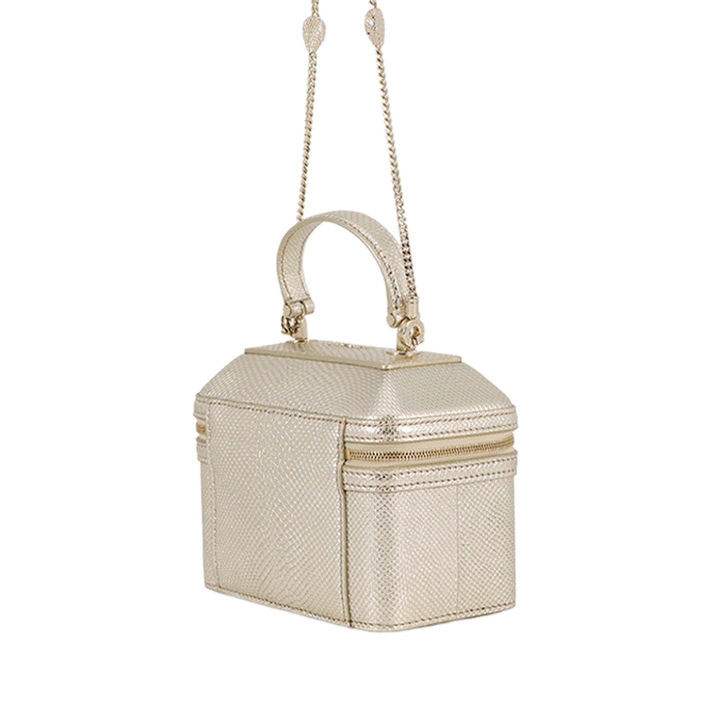 Bvlgari Embossed Leather Serpenti Forever Vanity Bag
