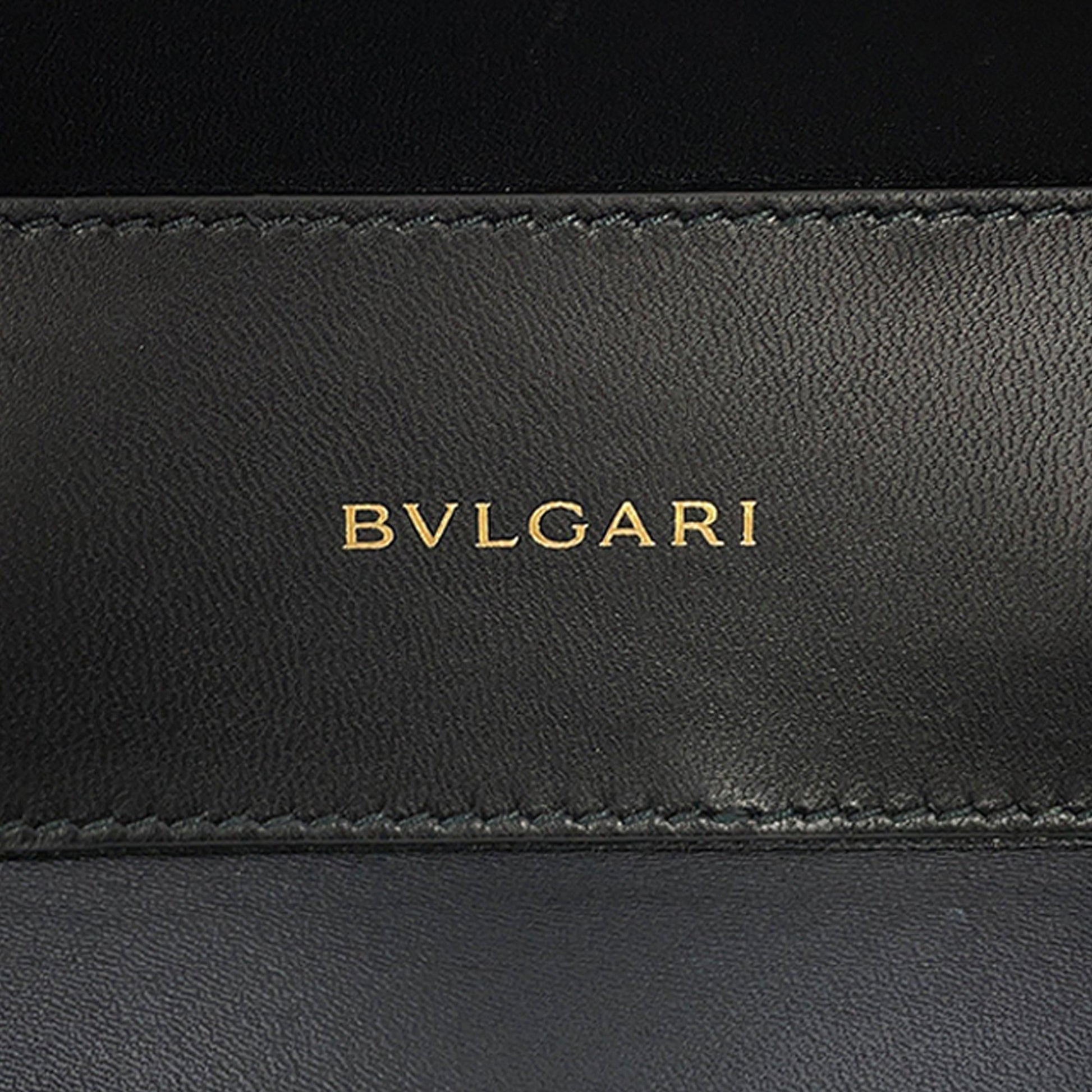 Bvlgari Embossed Leather Serpenti Forever Vanity Bag