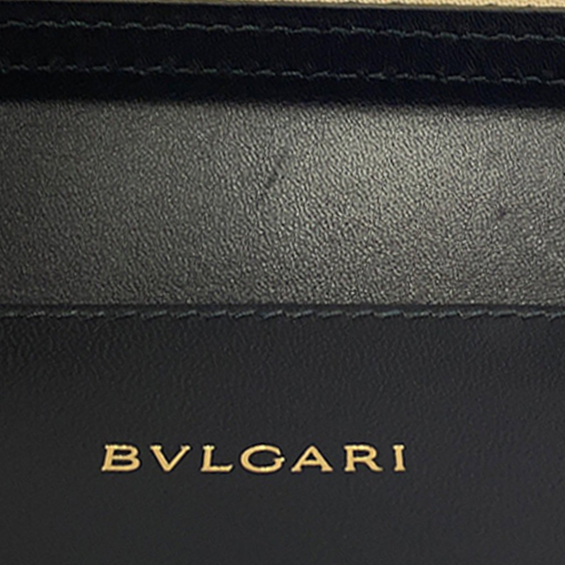 Bvlgari Embossed Leather Serpenti Forever Vanity Bag