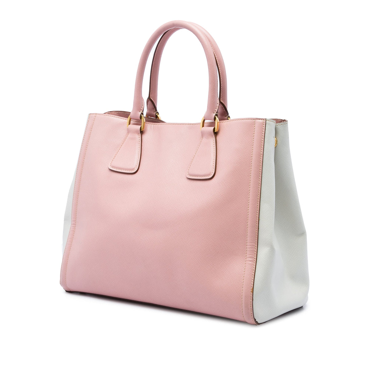 Prada Large Bicolor Saffiano Lux Tote