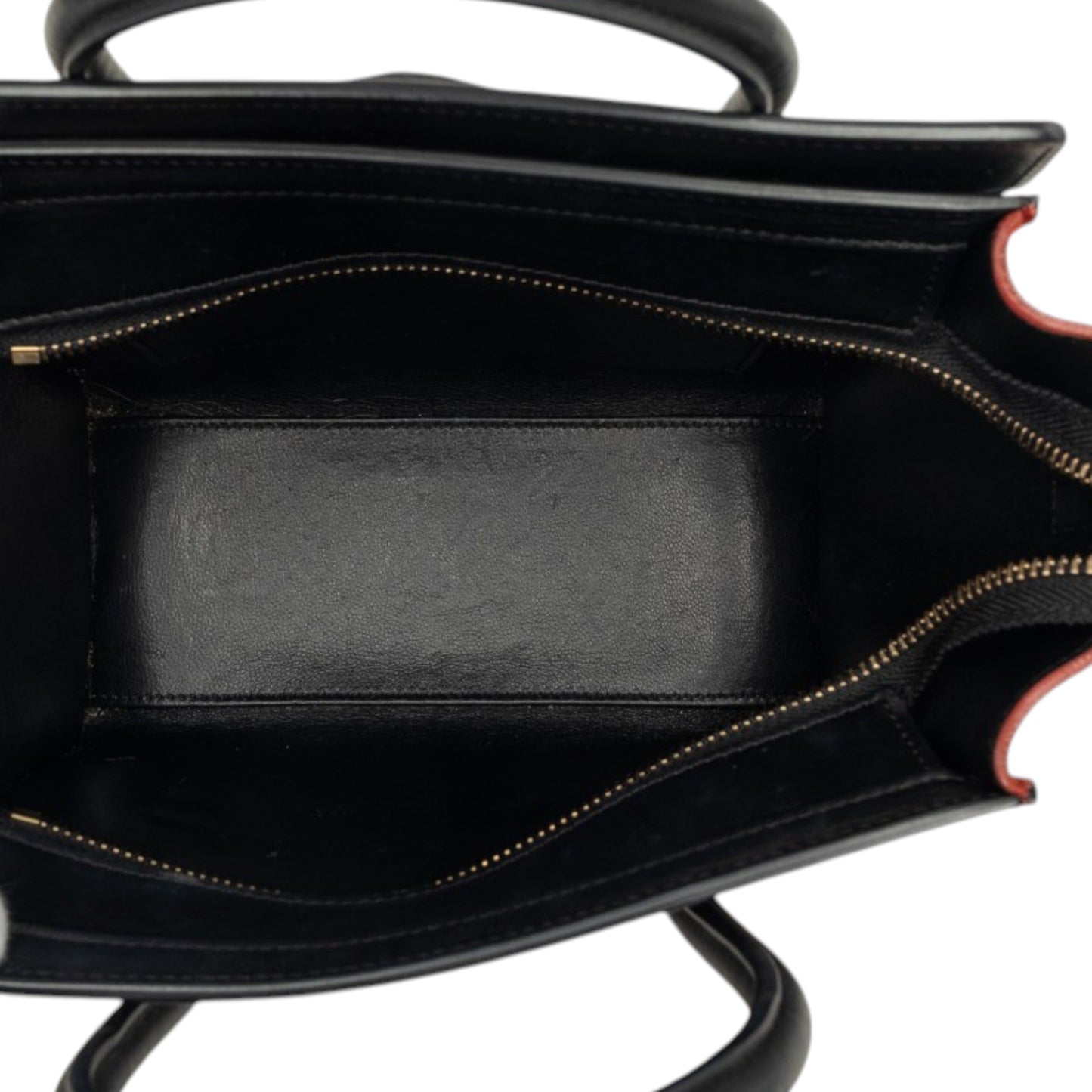 Celine Nano Tricolor Nubuck and Drummed Calfskin Luggage Tote