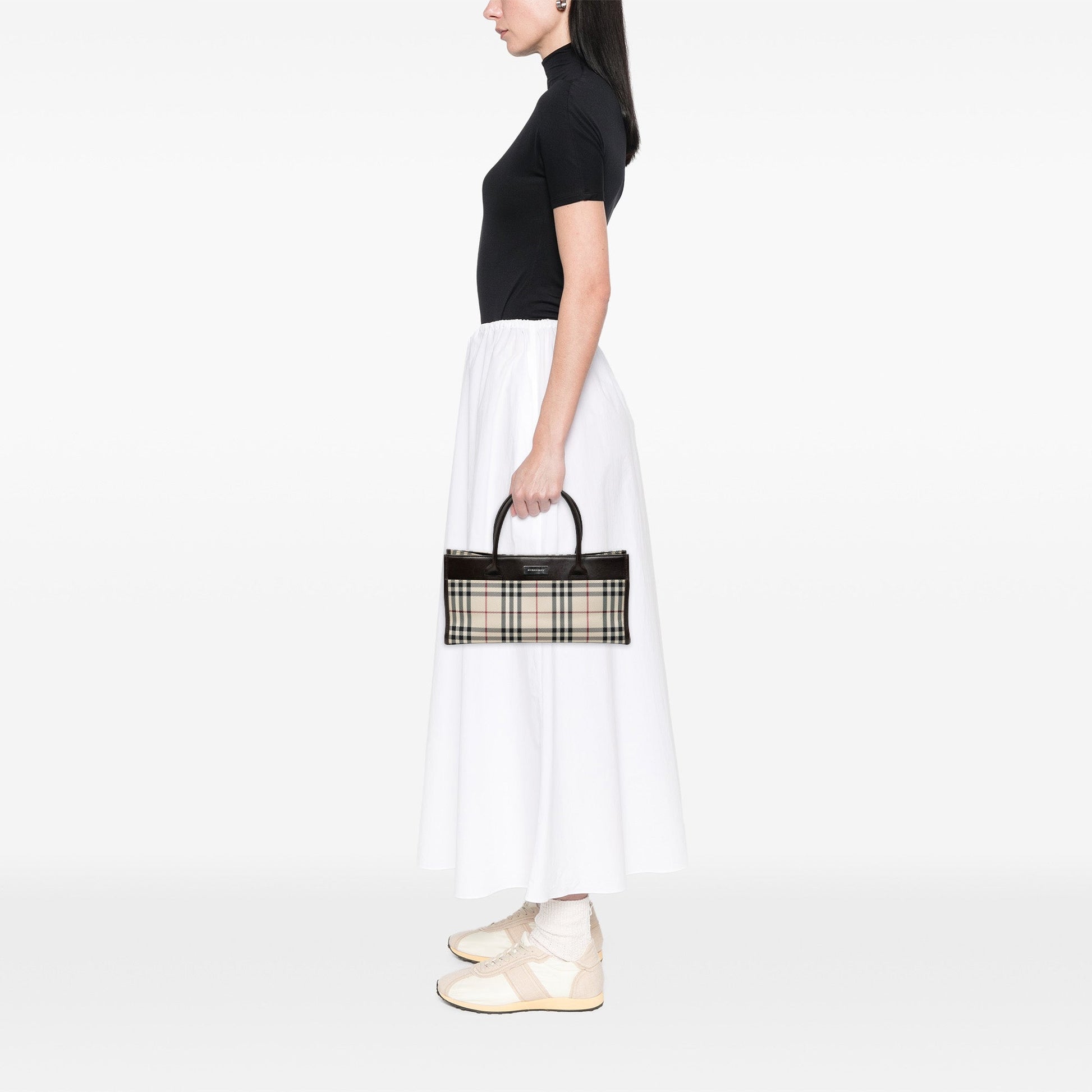 Burberry House Check Canvas Handbag