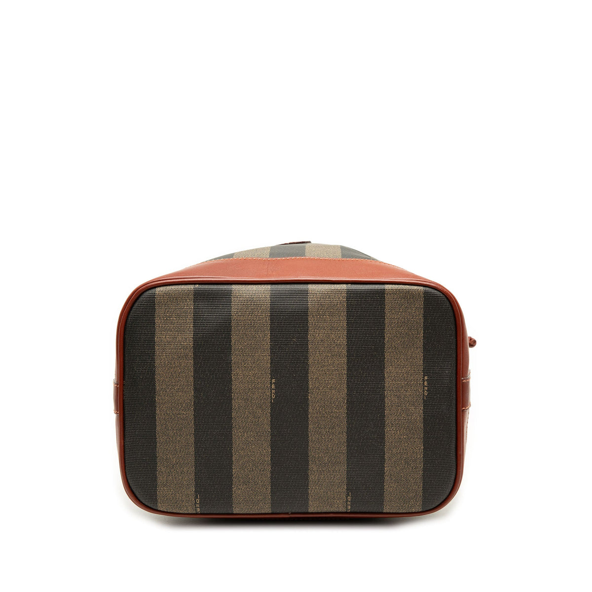 Fendi Pequin Coated Canvas Drawstring Bucket Bag