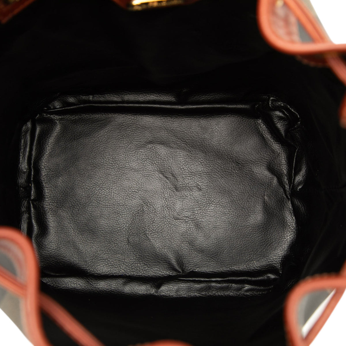 Fendi Pequin Coated Canvas Drawstring Bucket Bag