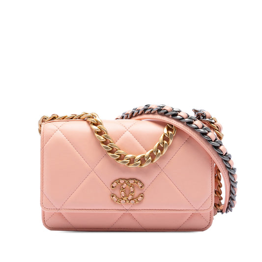 Chanel Quilted Lambskin 19 Wallet on Chain