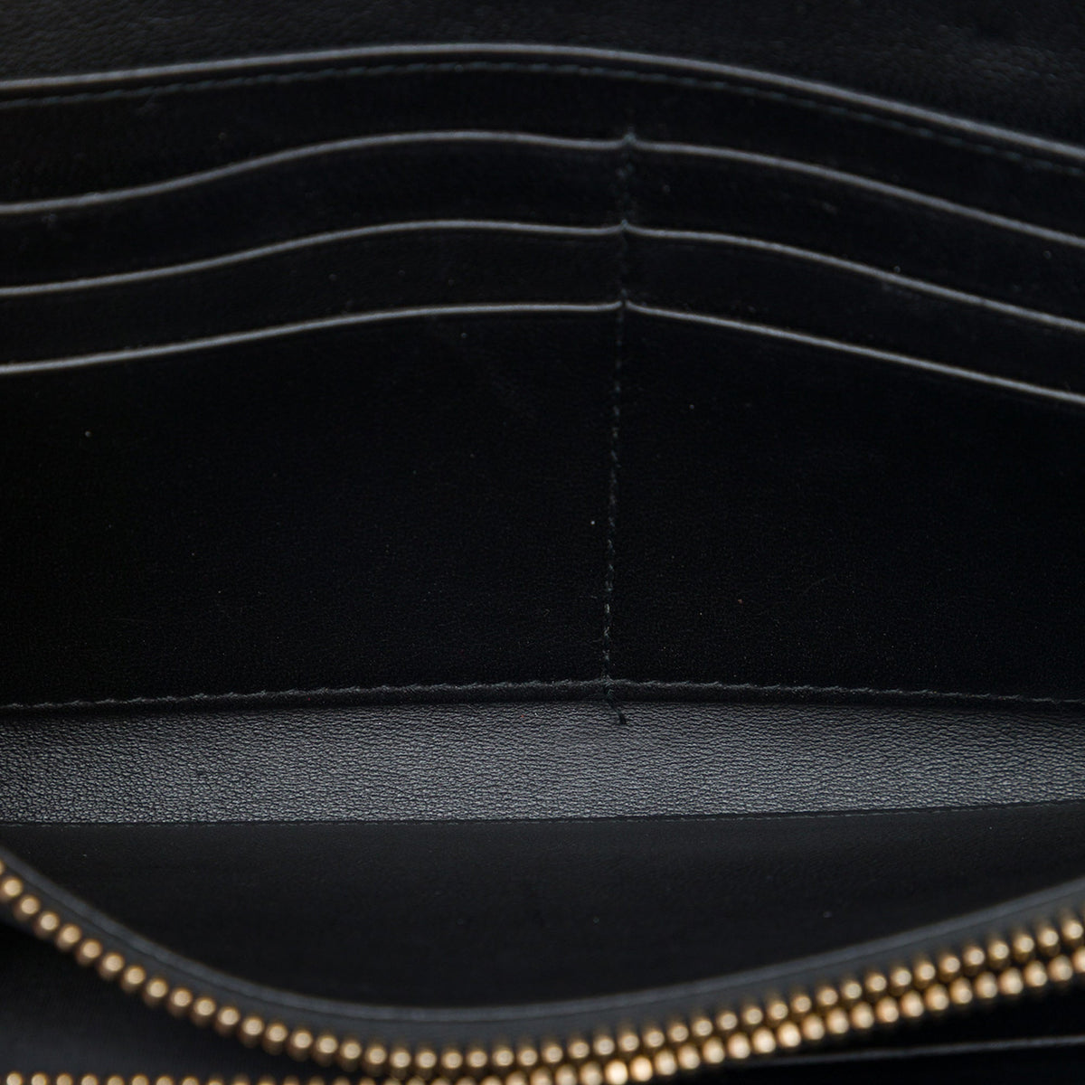 Dior Lambskin Cannage Lady Dior Wallet On Chain — Black