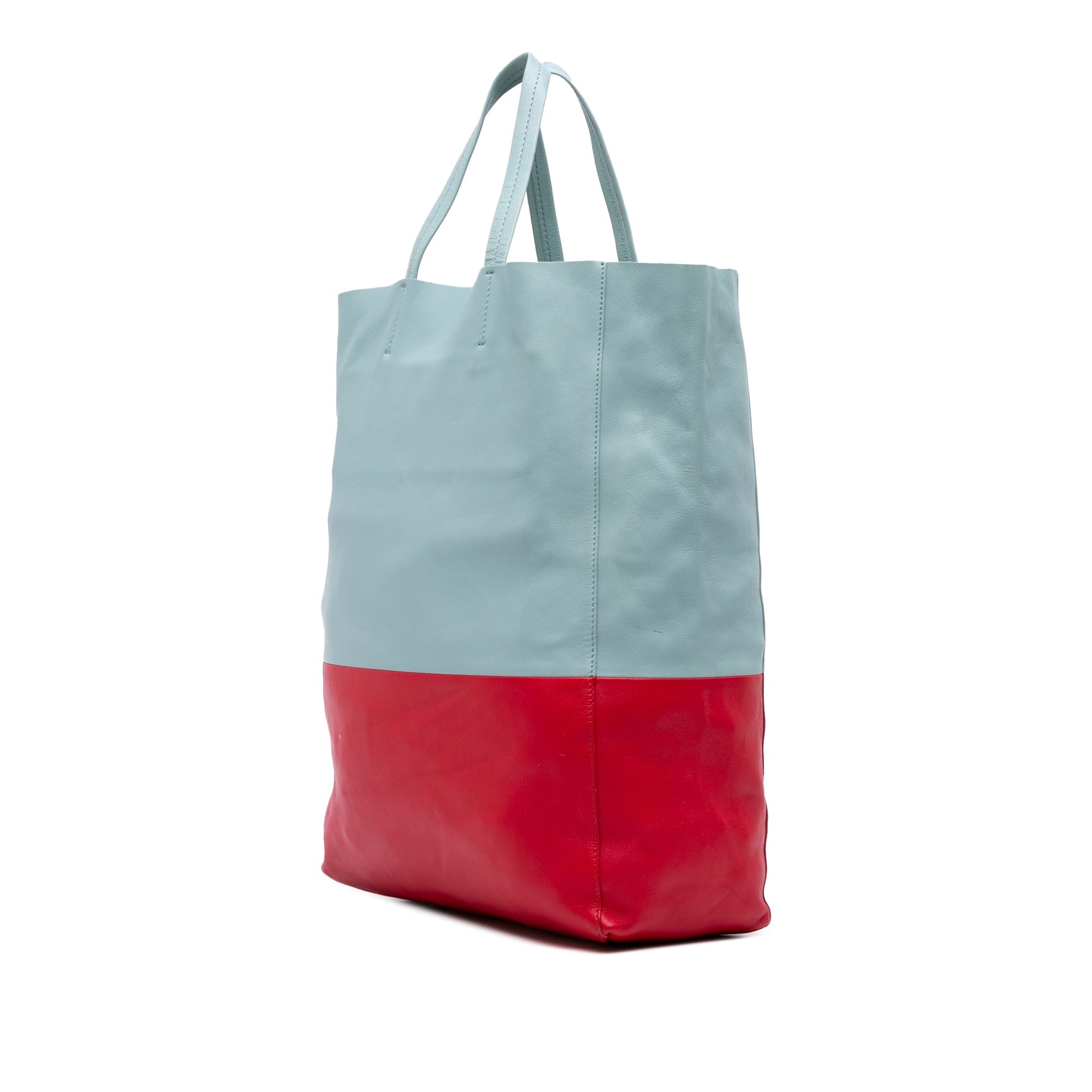 Celine Bicolor Leather Vertical Cabas Tote