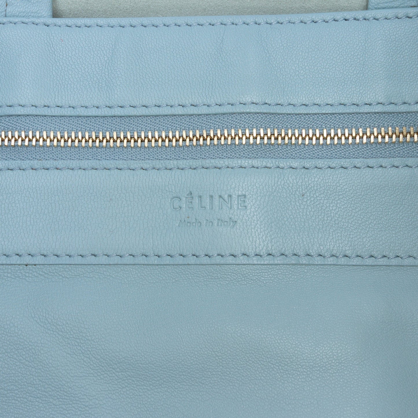 Celine Bicolor Leather Vertical Cabas Tote