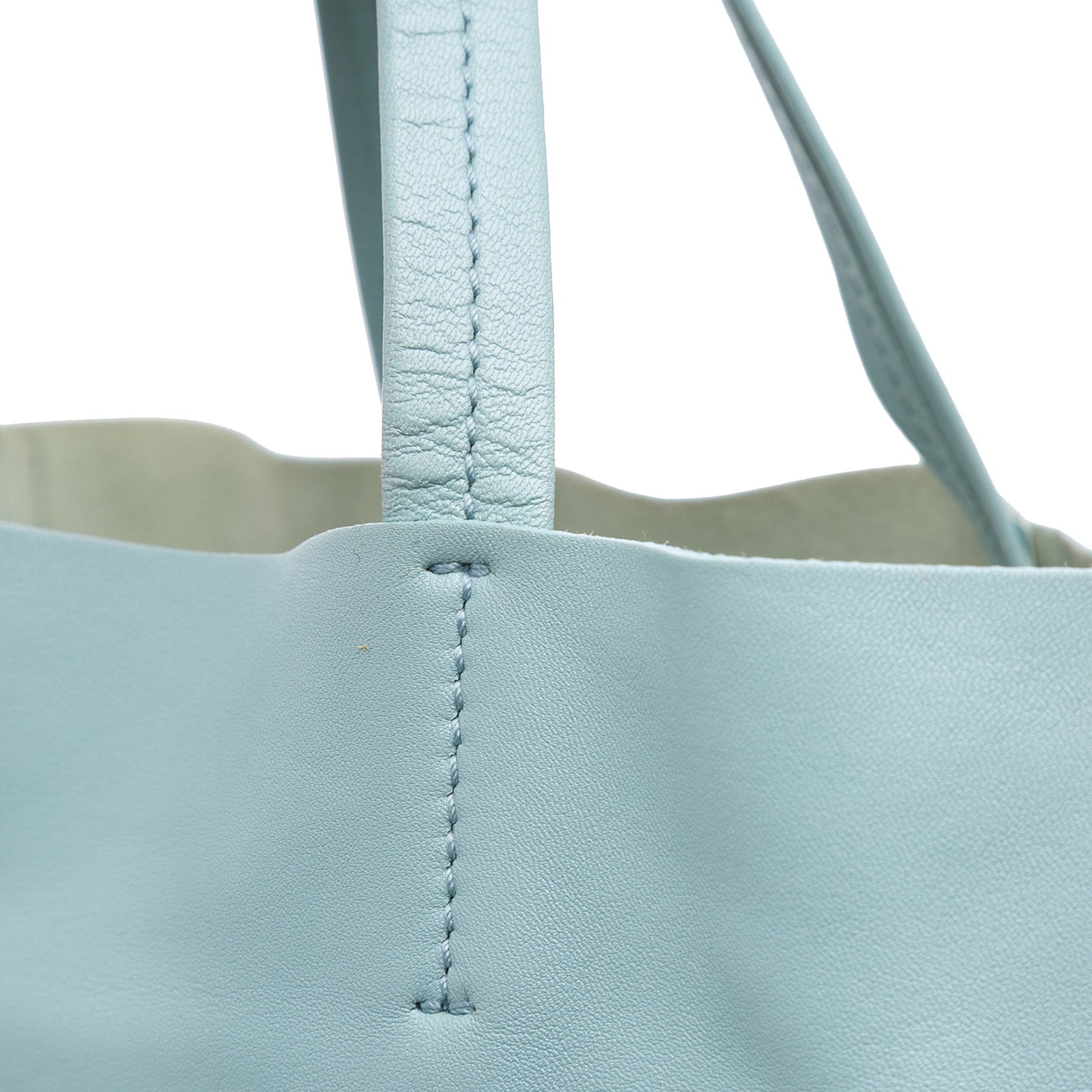 Celine Bicolor Leather Vertical Cabas Tote