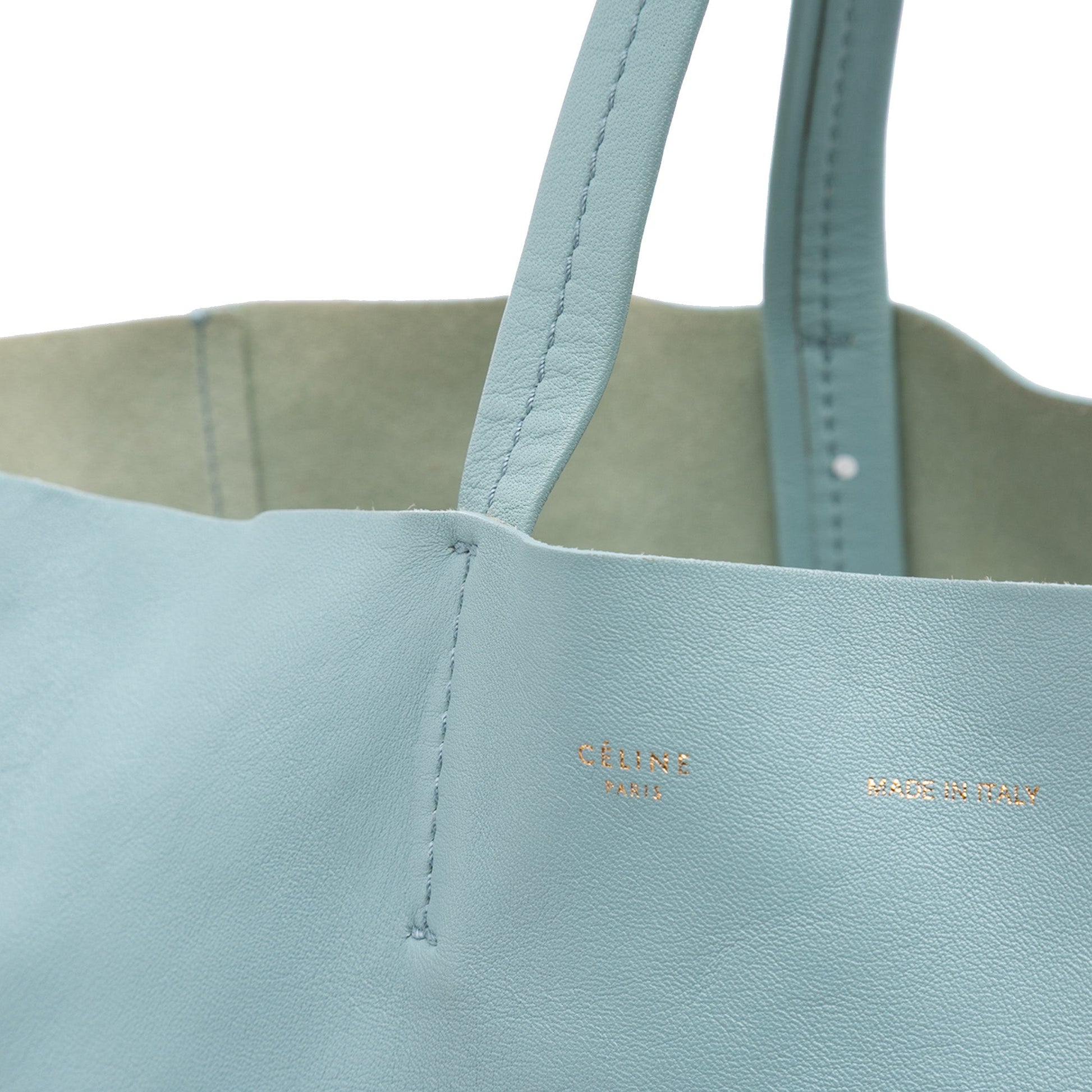 Celine Bicolor Leather Vertical Cabas Tote