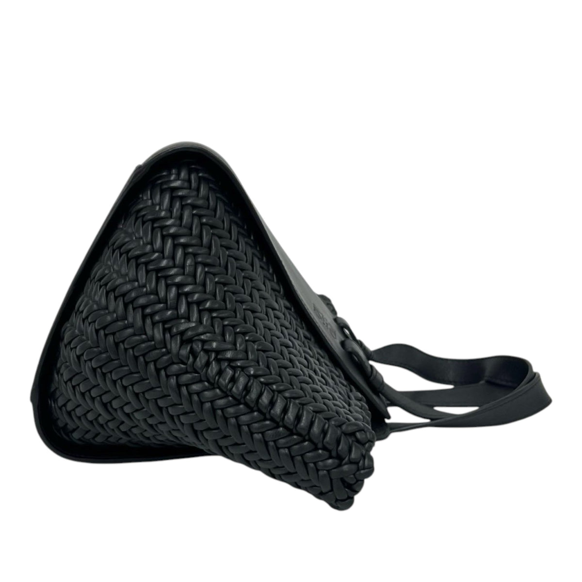 LOEWE Woven Leather Trim Compact Hammock Bag