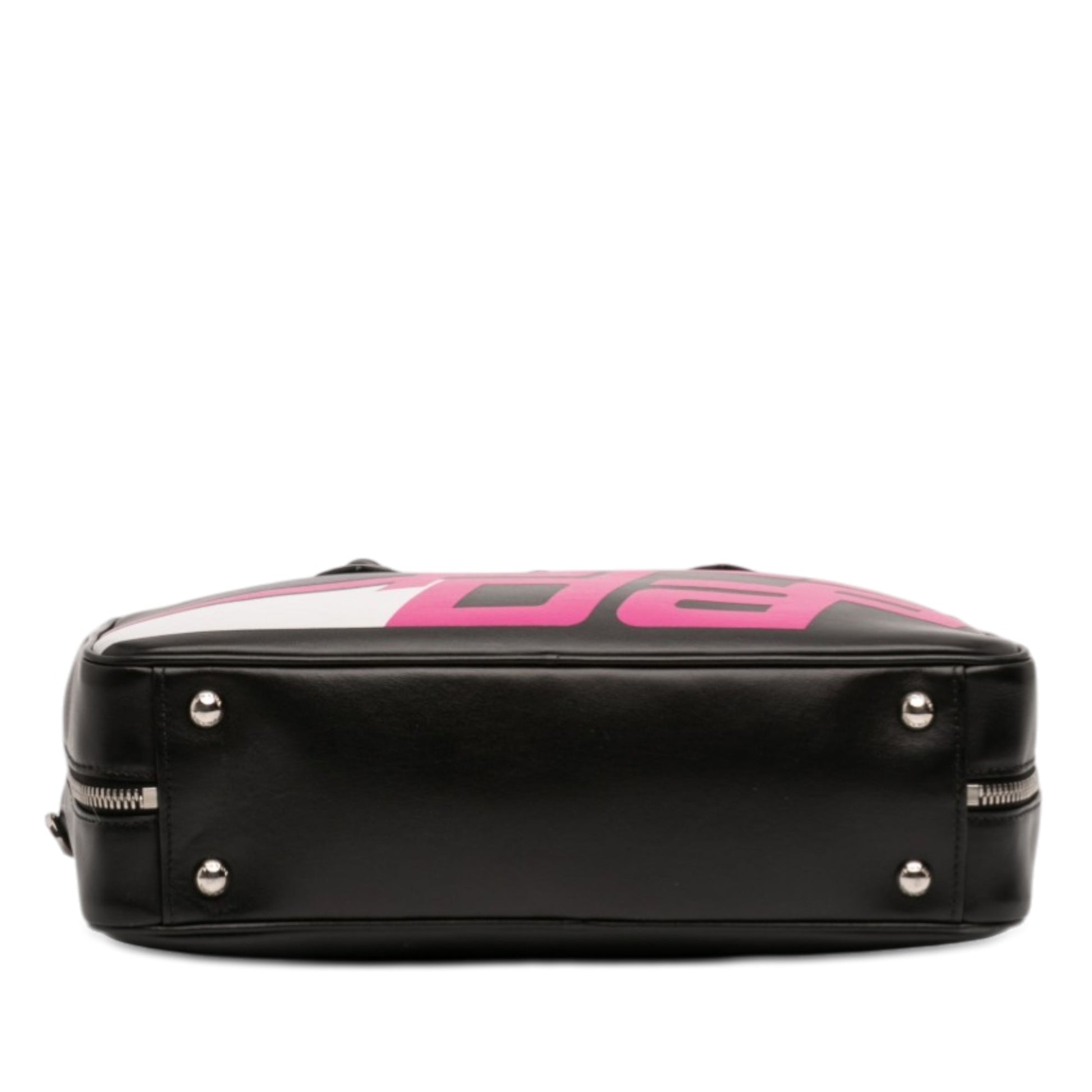 Prada City Calf Racing Satchel