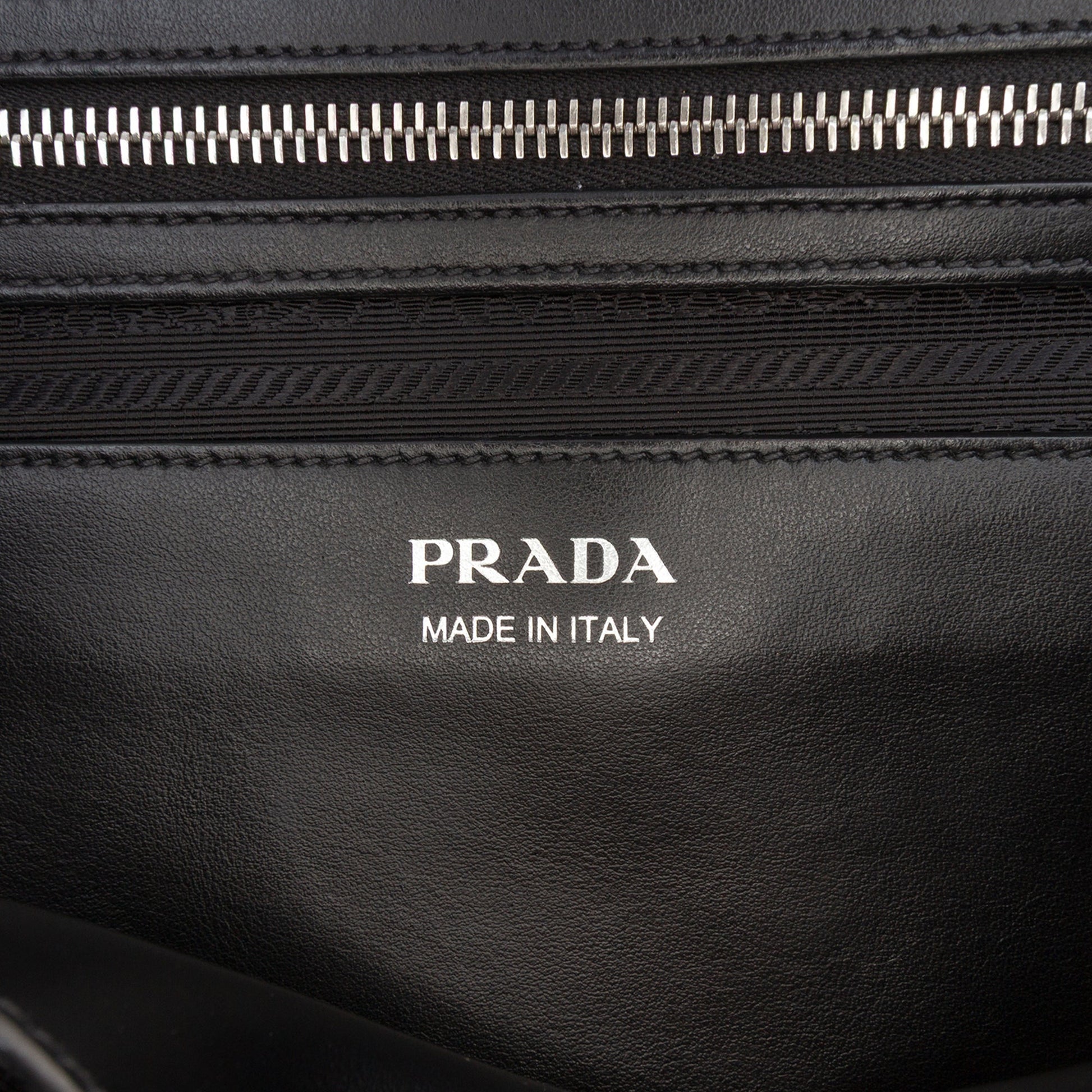 Prada City Calf Racing Satchel