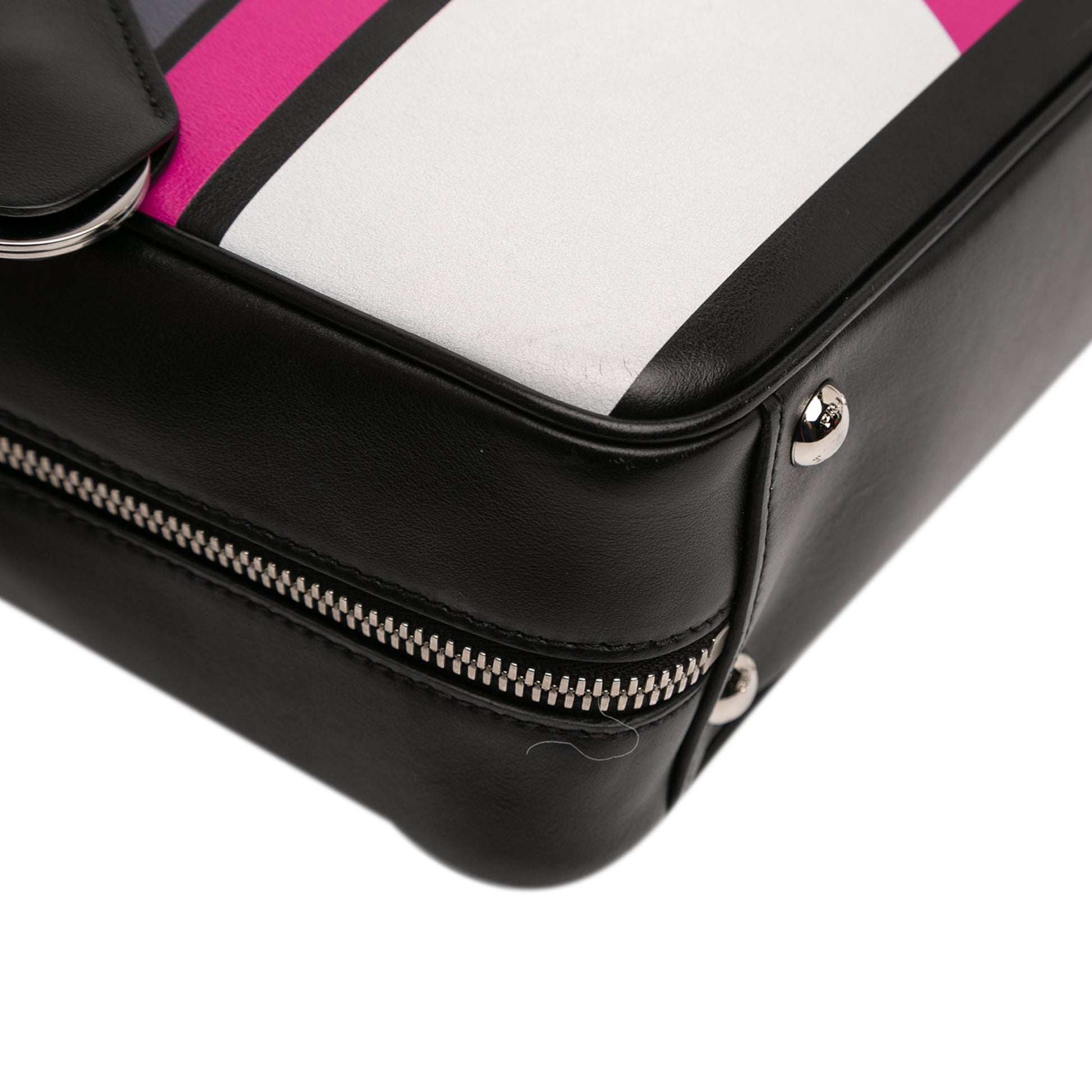 Prada City Calf Racing Satchel