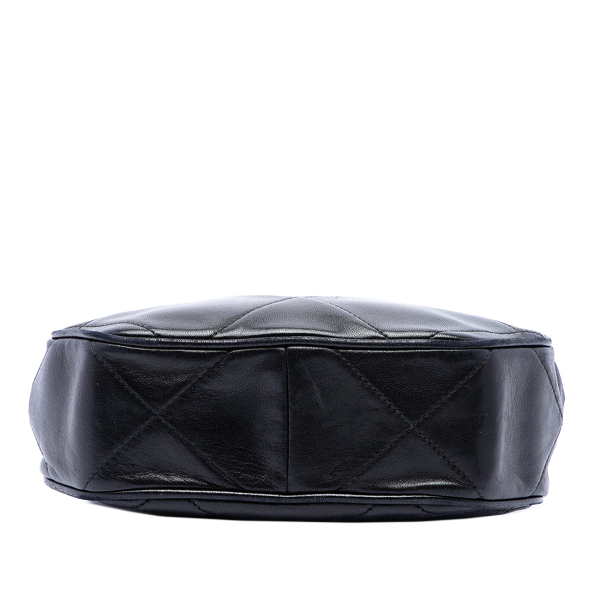 Chanel CC Quilted Lambskin Tassel Crossbody — Black
