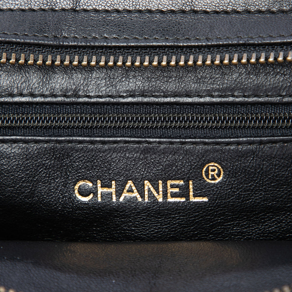 Chanel CC Quilted Lambskin Tassel Crossbody — Black