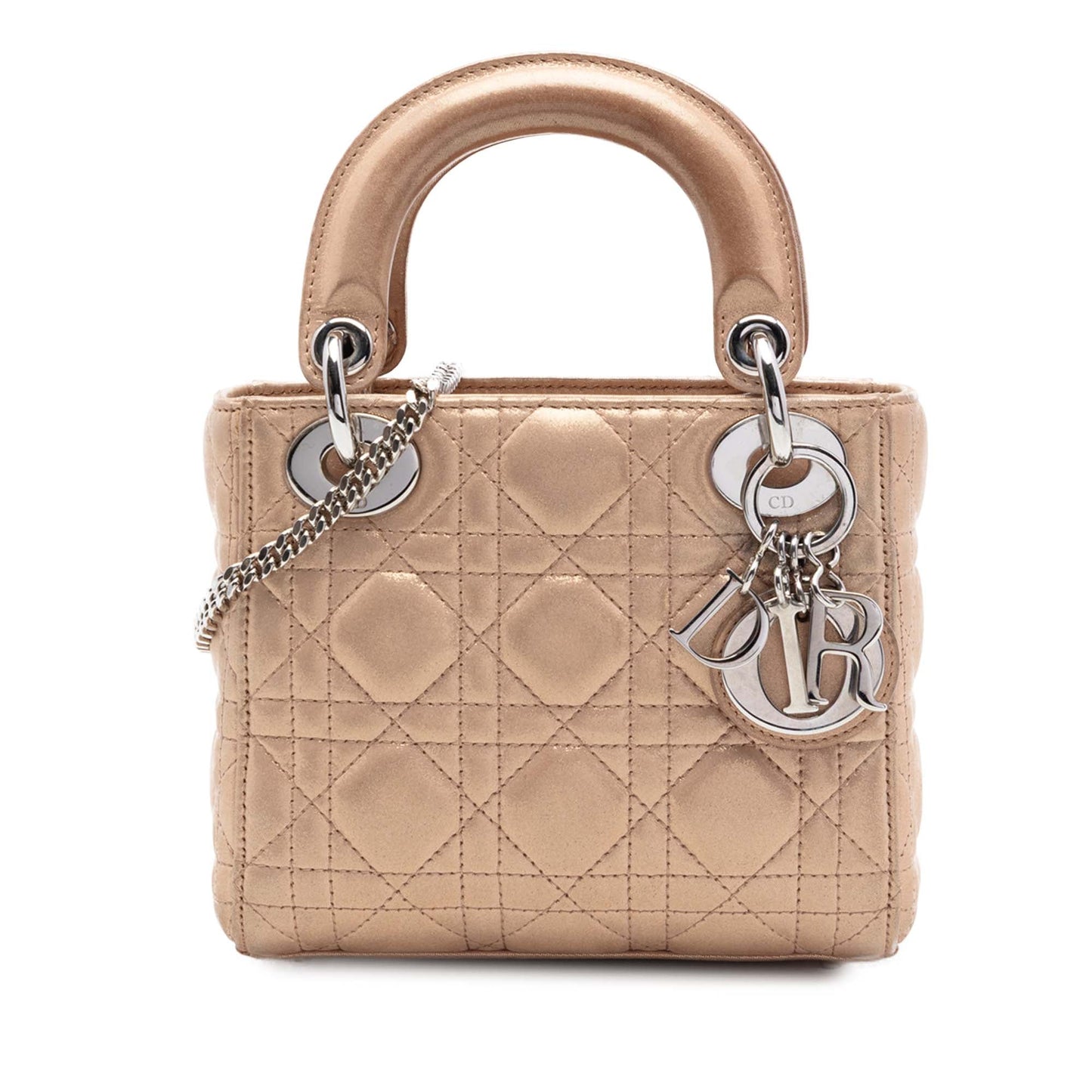 Dior Mini Iridescent Lambskin Cannage Lady Dior