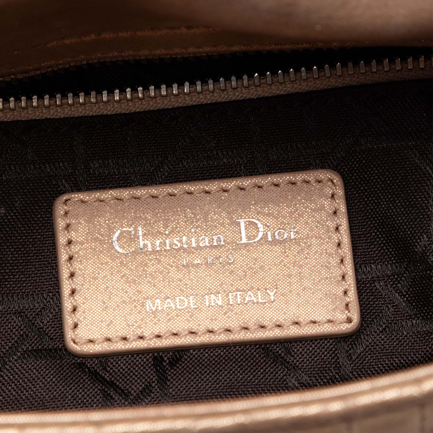Dior Mini Iridescent Lambskin Cannage Lady Dior