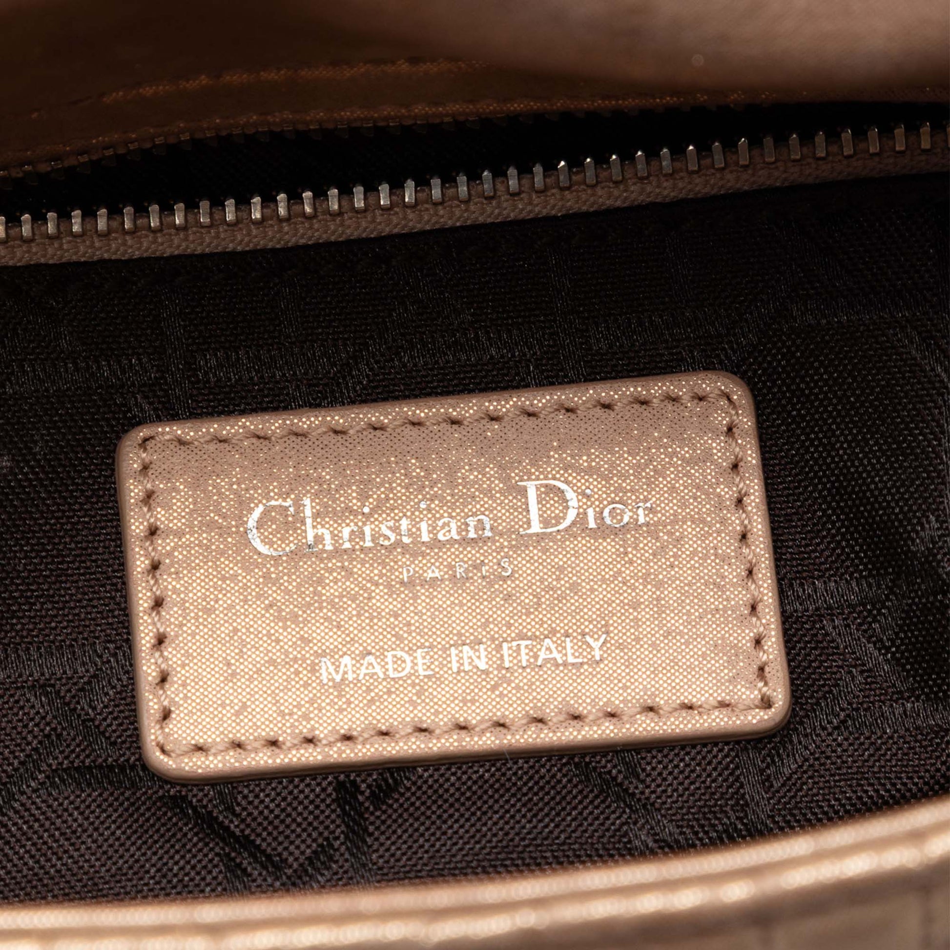 Dior Mini Iridescent Lambskin Cannage Lady Dior