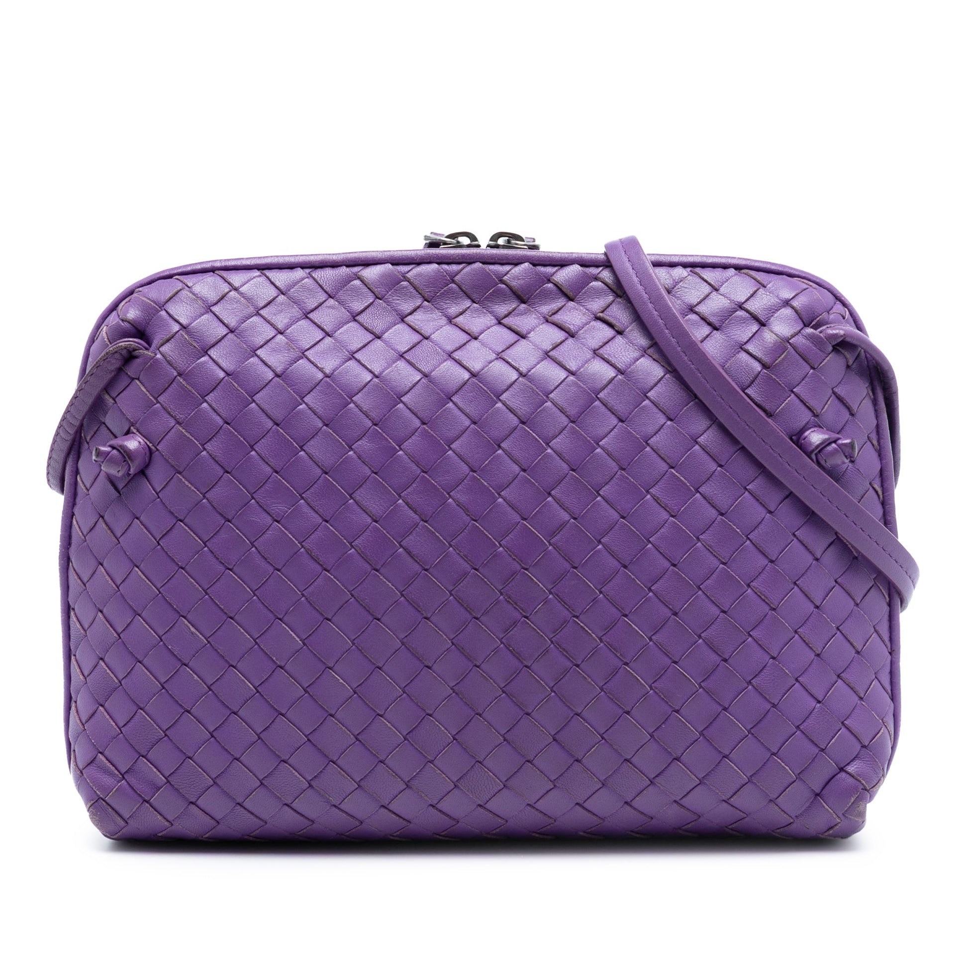 Bottega Veneta Nappa Intrecciato Nodini Crossbody