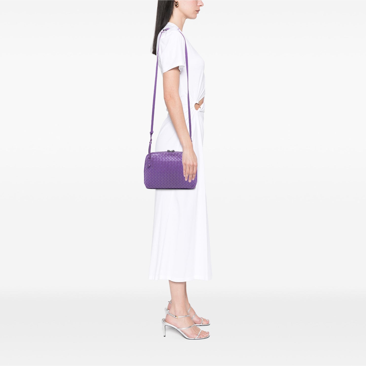 Bottega Veneta Nappa Intrecciato Nodini Crossbody