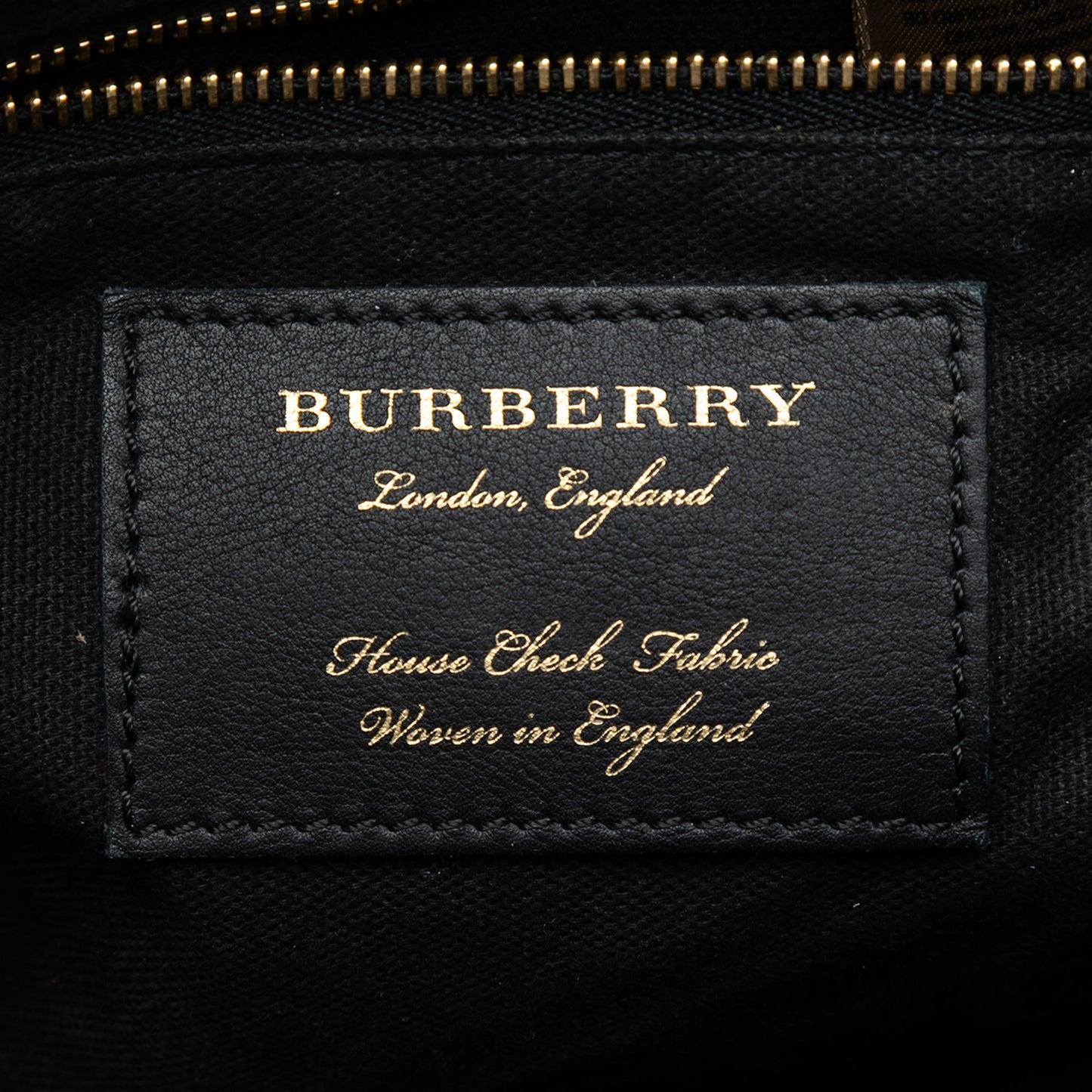 Burberry Small Leather and House Check Canvas Canterbury Tote