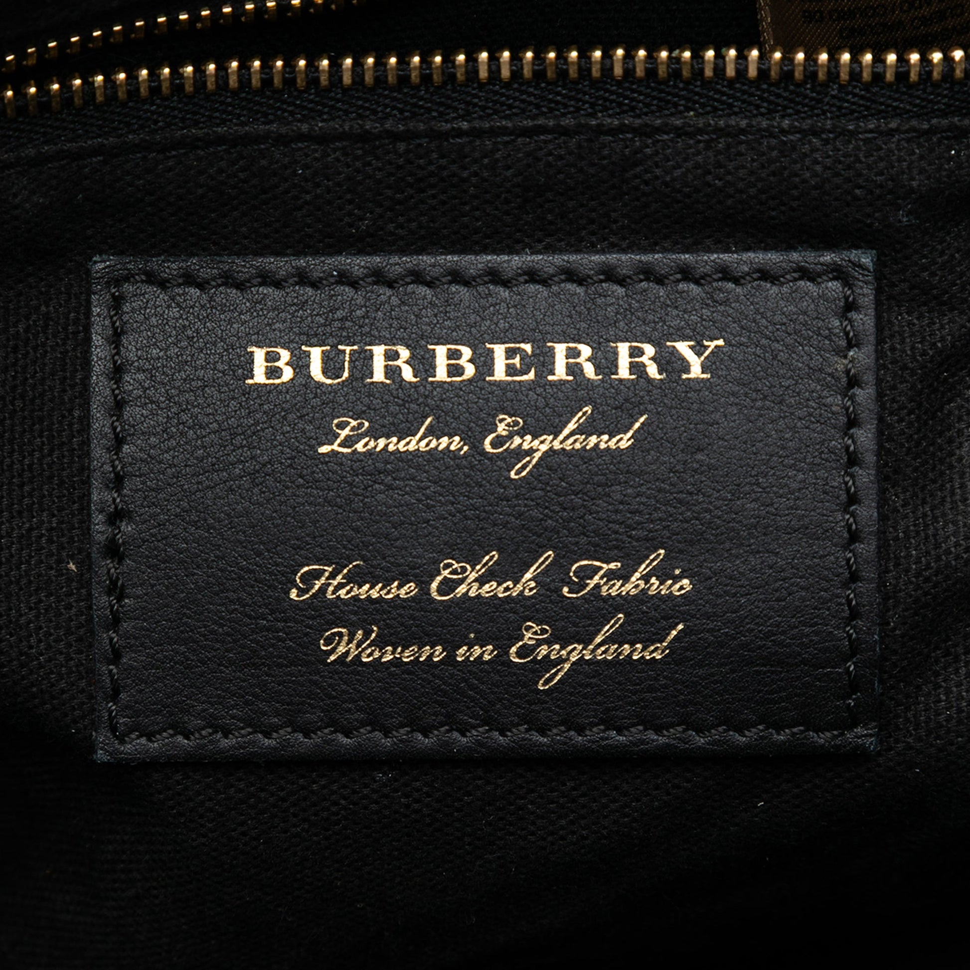 Burberry Small Leather and House Check Canvas Canterbury Tote