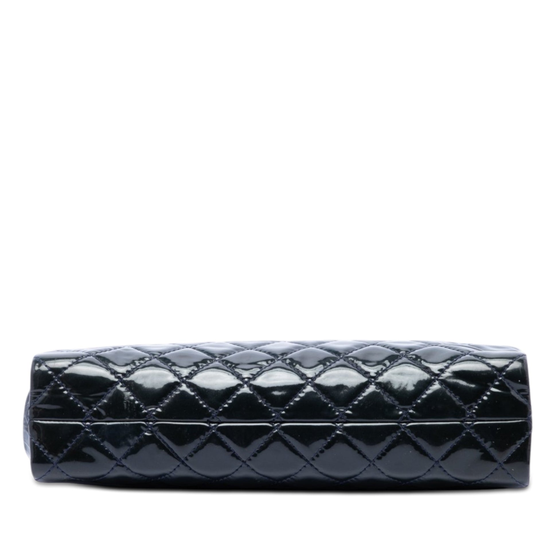 Chanel CC Quilted Patent Timeless Clutch