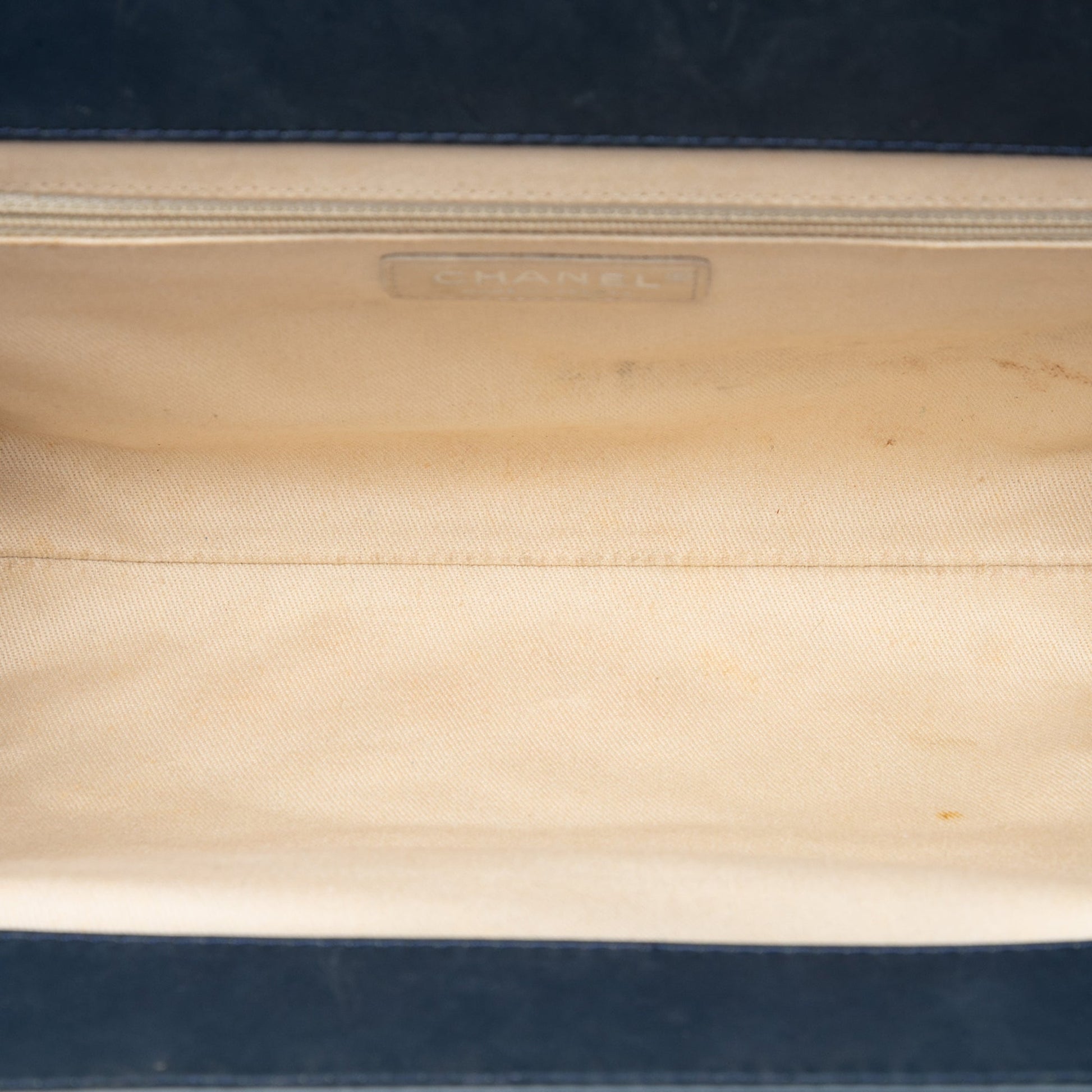 Chanel CC Quilted Patent Timeless Clutch