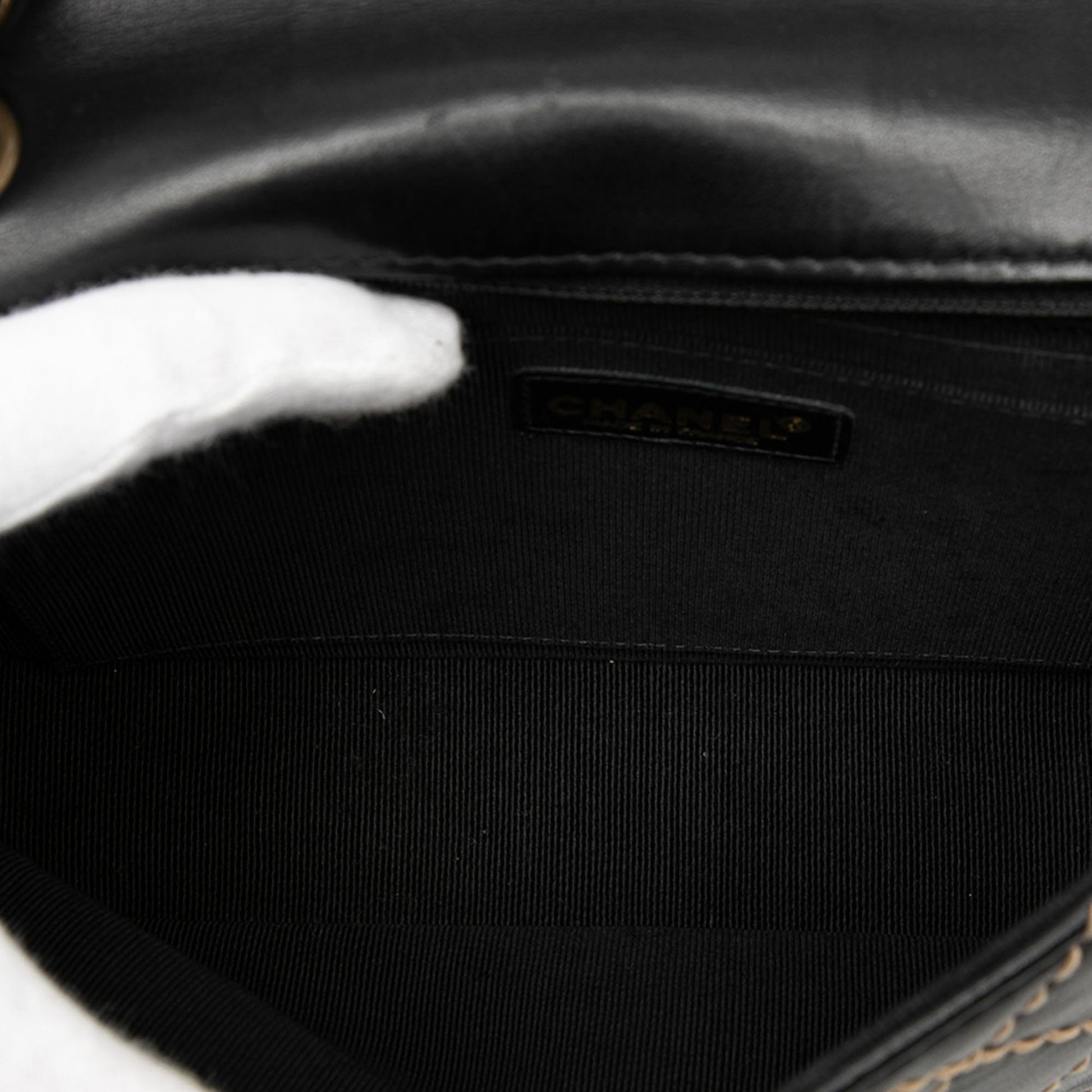 CC Calfskin Wild Stitch Flap