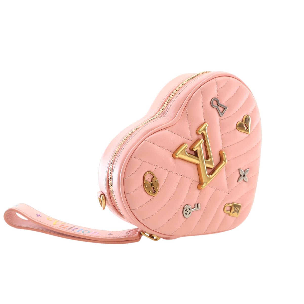 Louis Vuitton Calfskin Embellished New Wave Love Lock Crossbody