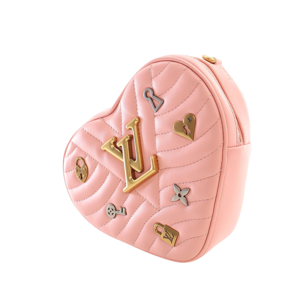 Louis Vuitton Calfskin Embellished New Wave Love Lock Crossbody