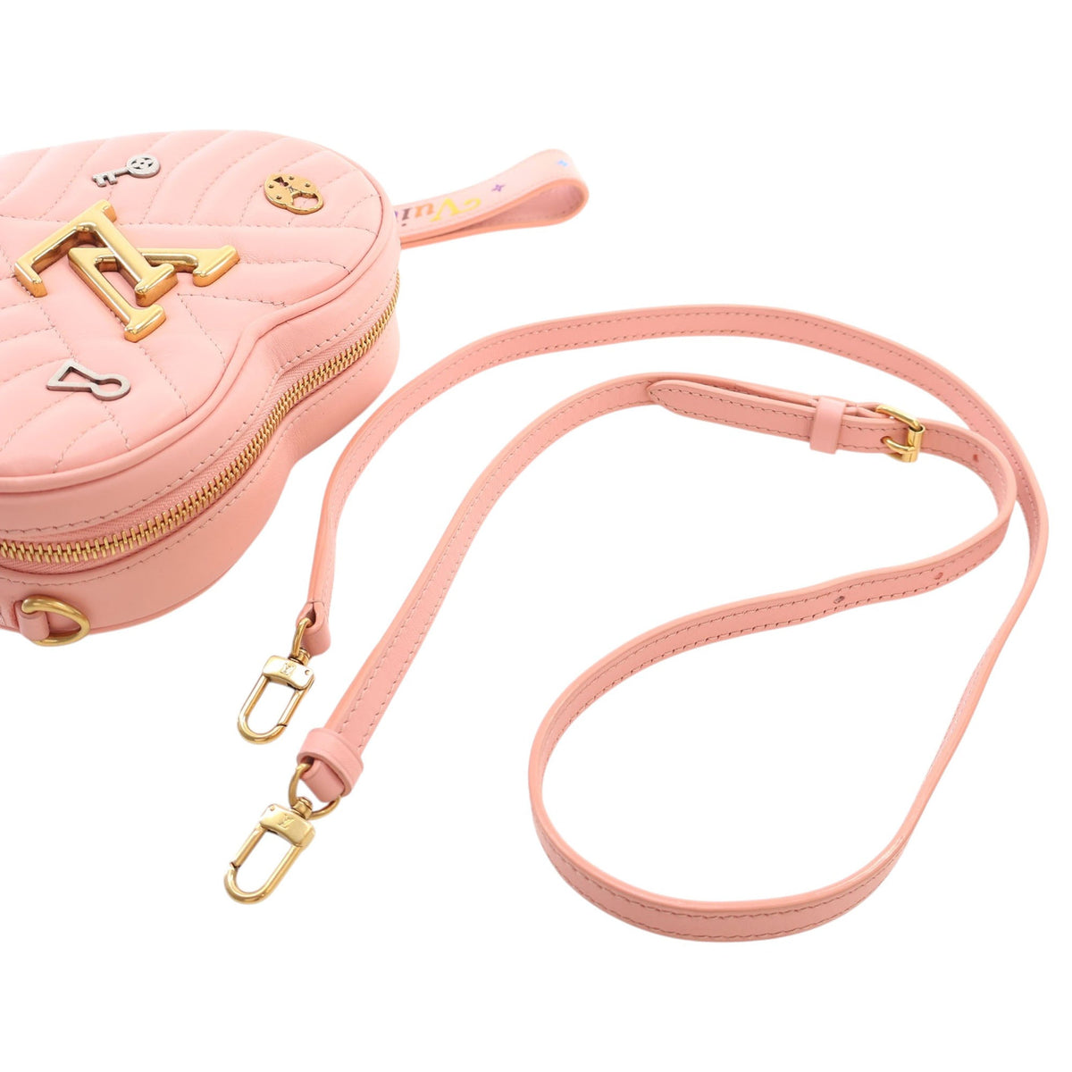 Louis Vuitton Calfskin Embellished New Wave Love Lock Crossbody