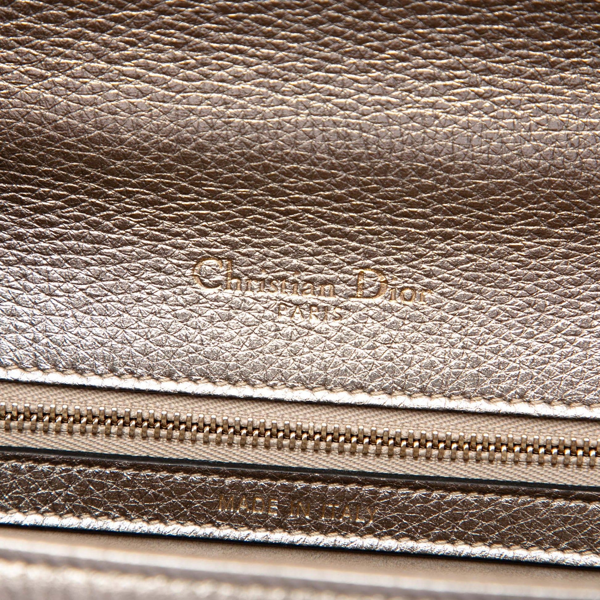 Dior Medium Metallic Calfskin Diorama Flap