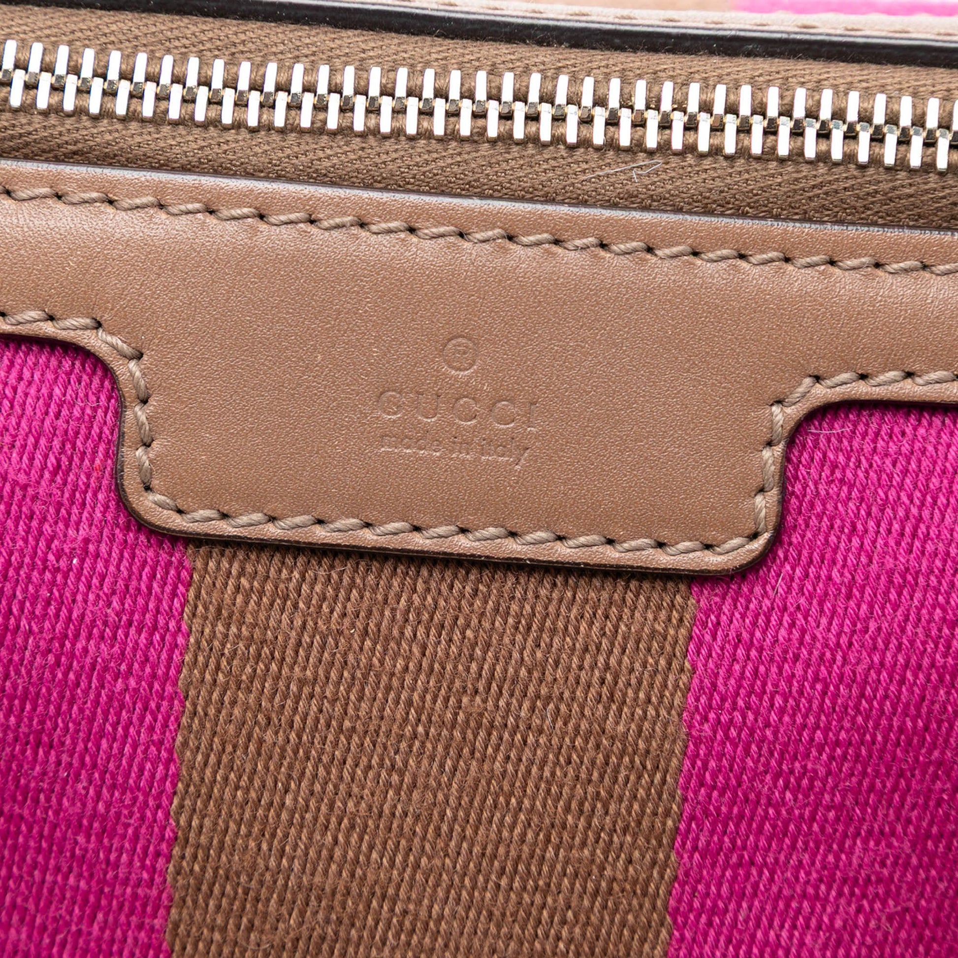 Gucci Medium GG Canvas Web Joy Boston Bag