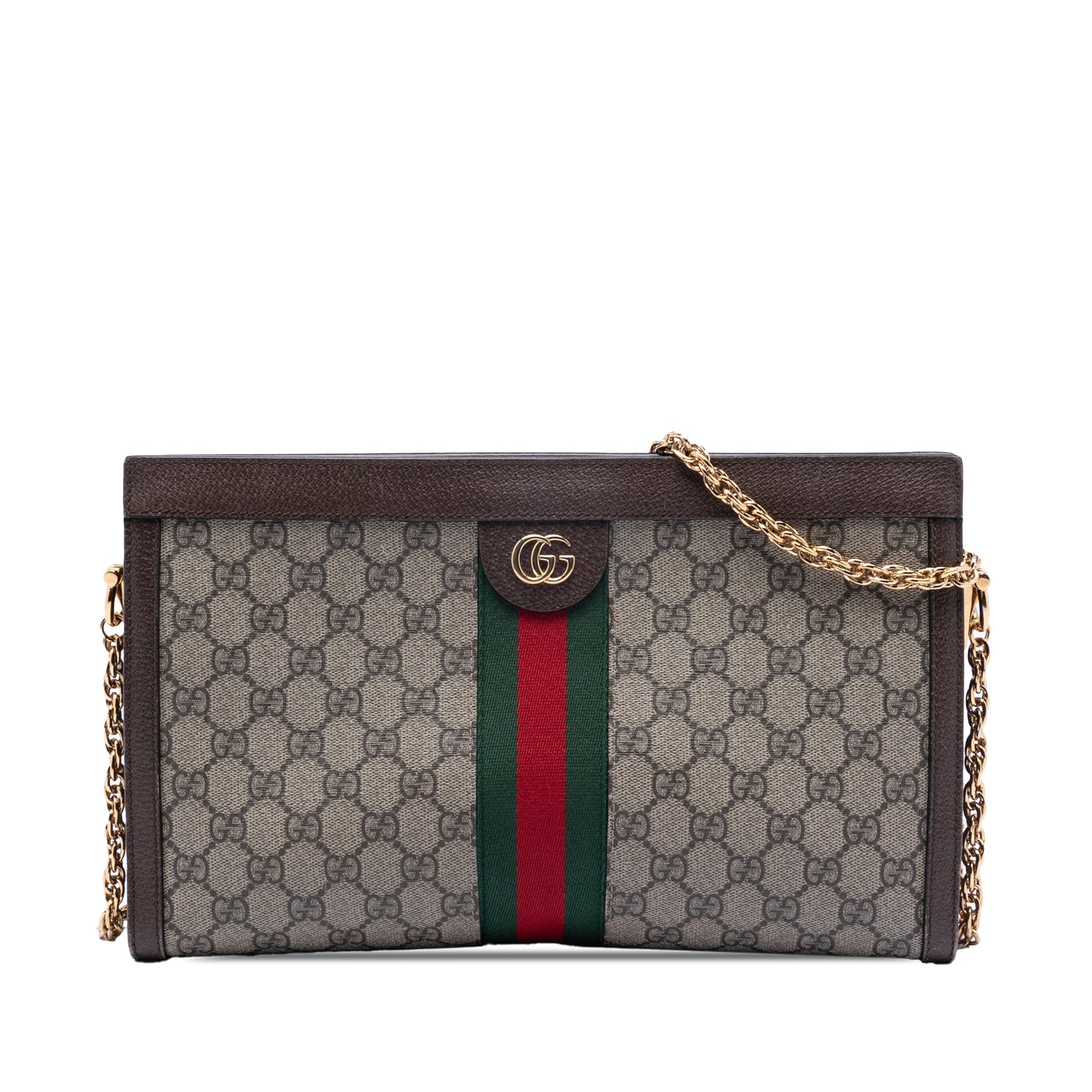 Gucci Medium GG Supreme Web Ophidia Chain Shoulder Bag