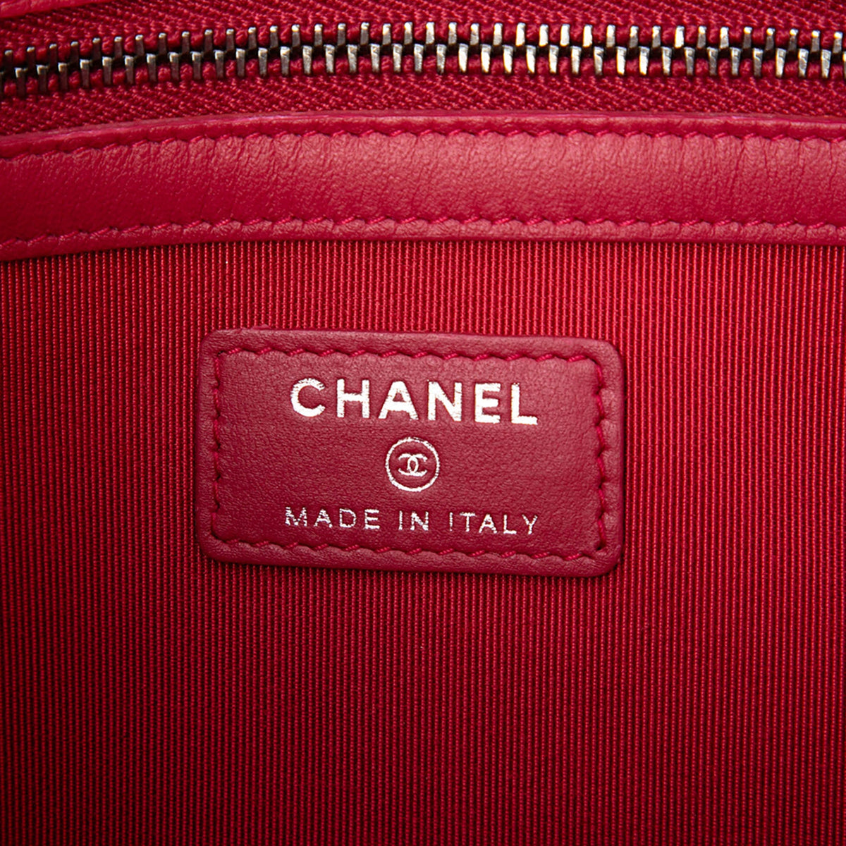 Chanel Medium Quilted Aged Calfskin Gabrielle O Case Clutch — Black