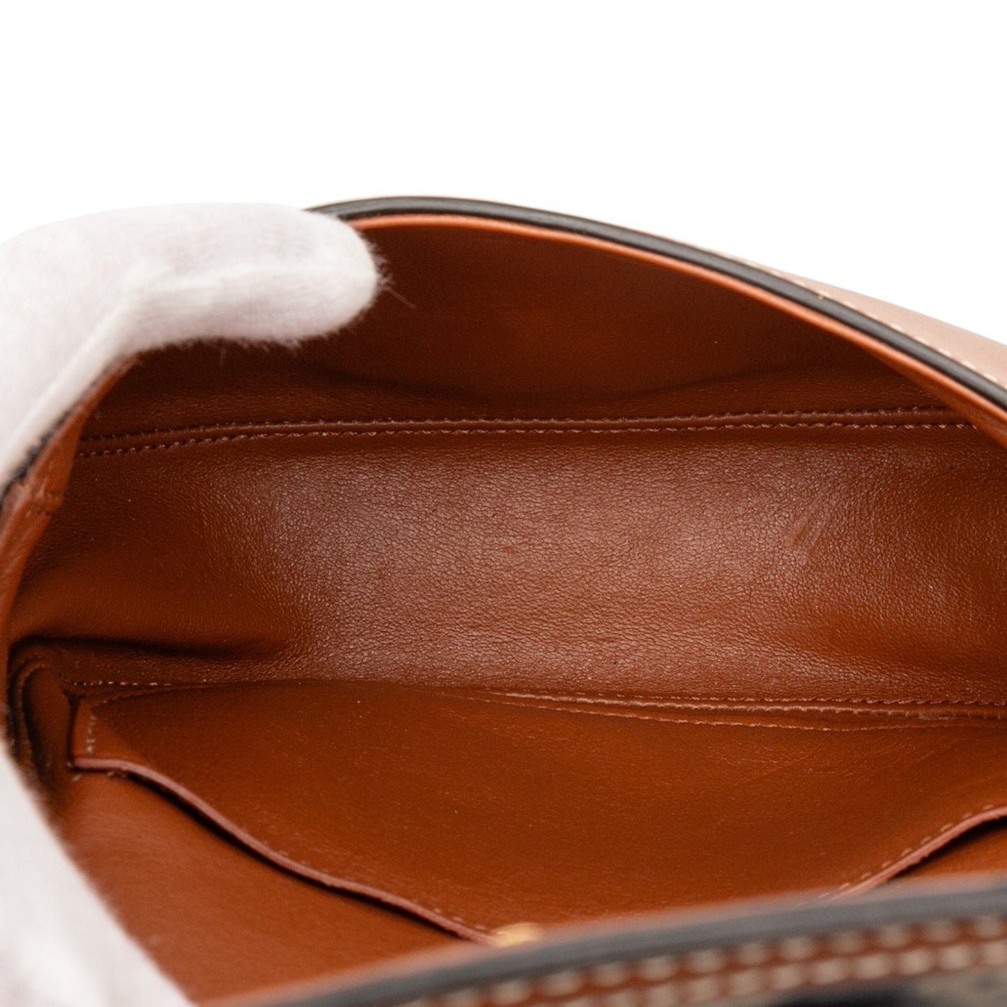 Celine Small Maillon Triomphe Jacquard and Calfskin Crecy Crossbody