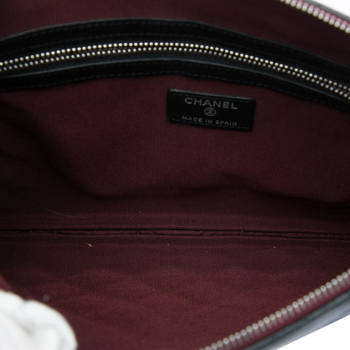 Chanel Medium Quilted Lambskin O Case Clutch