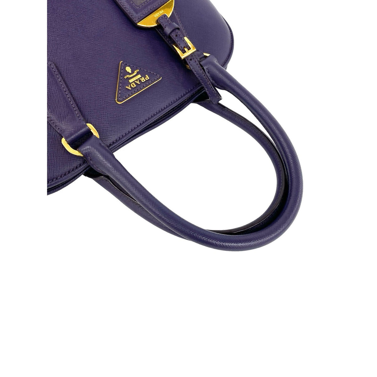 Prada Saffiano Lux Promenade Satchel — Purple